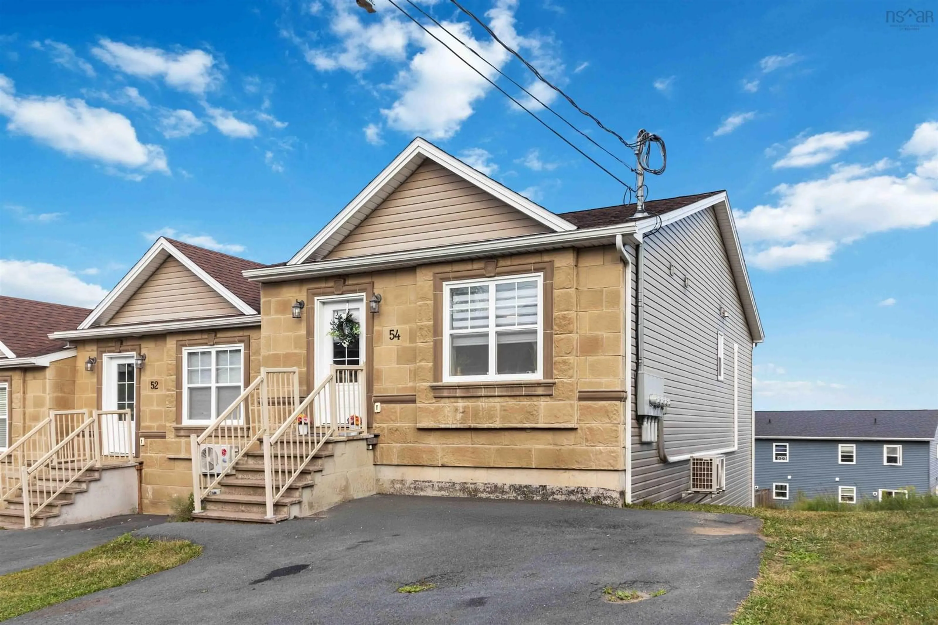 Home with vinyl exterior material, street for 54 Fescue Crt, Middle Sackville Nova Scotia B4E 0L8