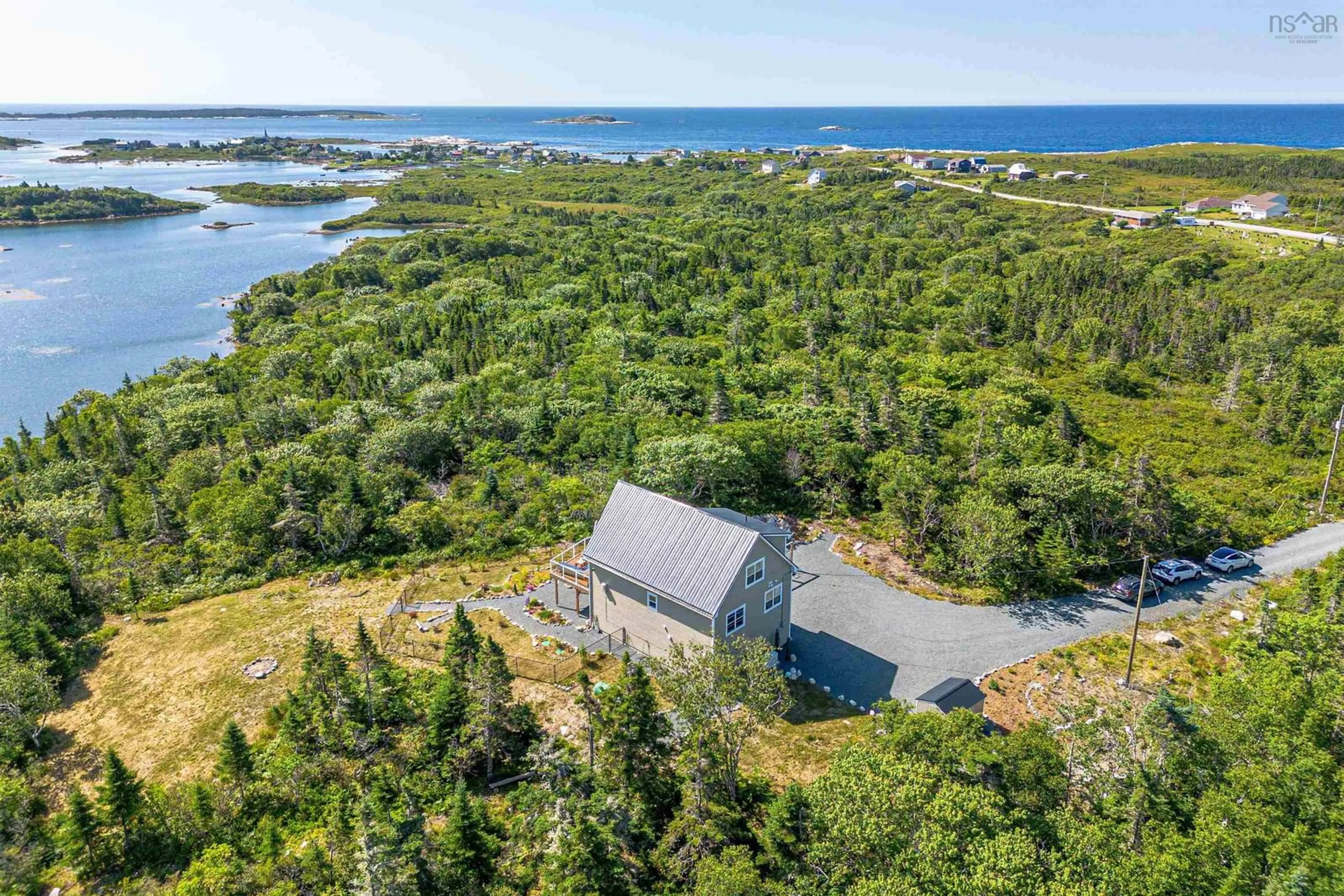 A pic from outside/outdoor area/front of a property/back of a property/a pic from drone, water/lake/river/ocean view for 1330 Prospect Bay Rd, Prospect Bay Nova Scotia B3T 2B1