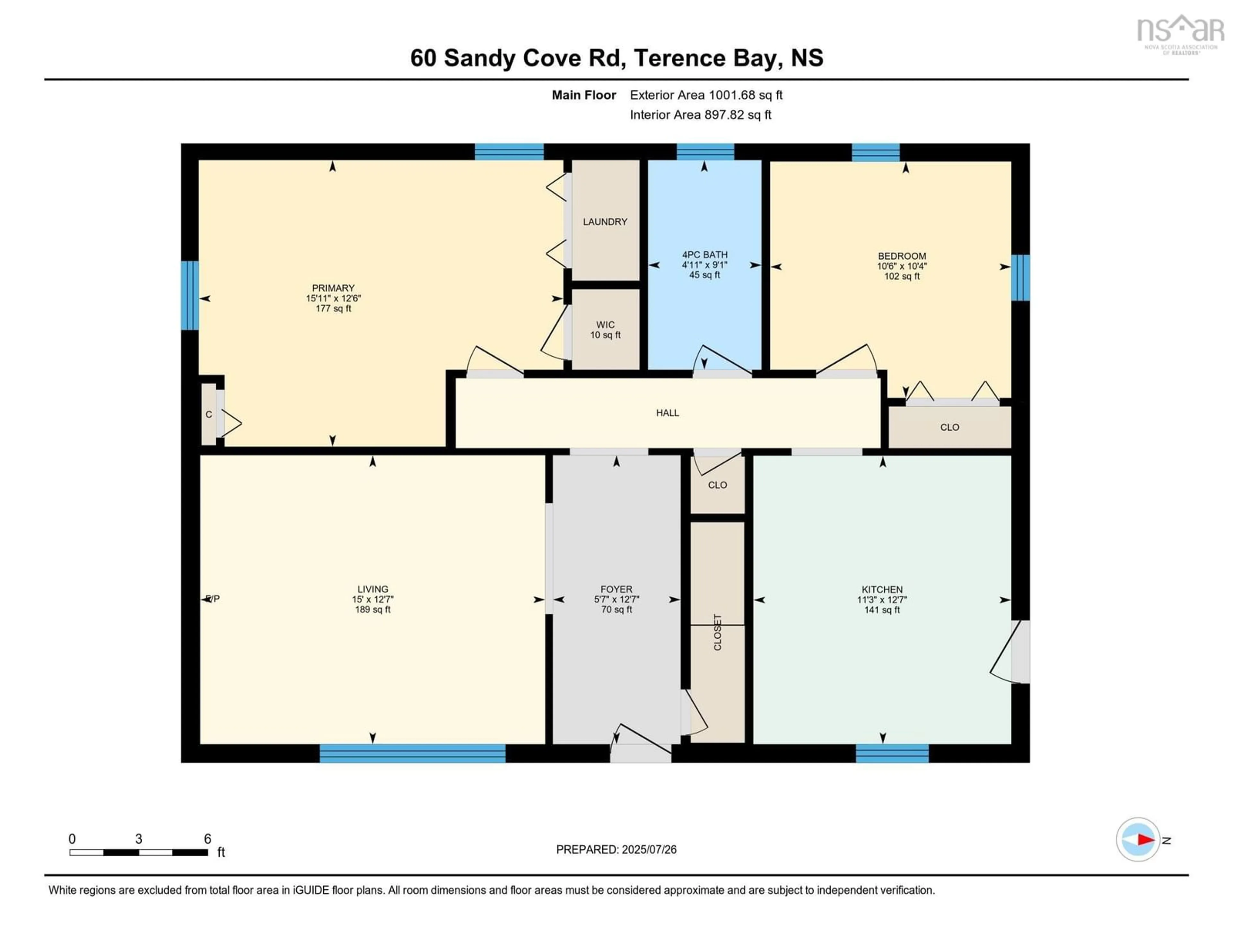 Floor plan for 60 Sandy Cove Rd, Terence Bay Nova Scotia B3T 1Y2