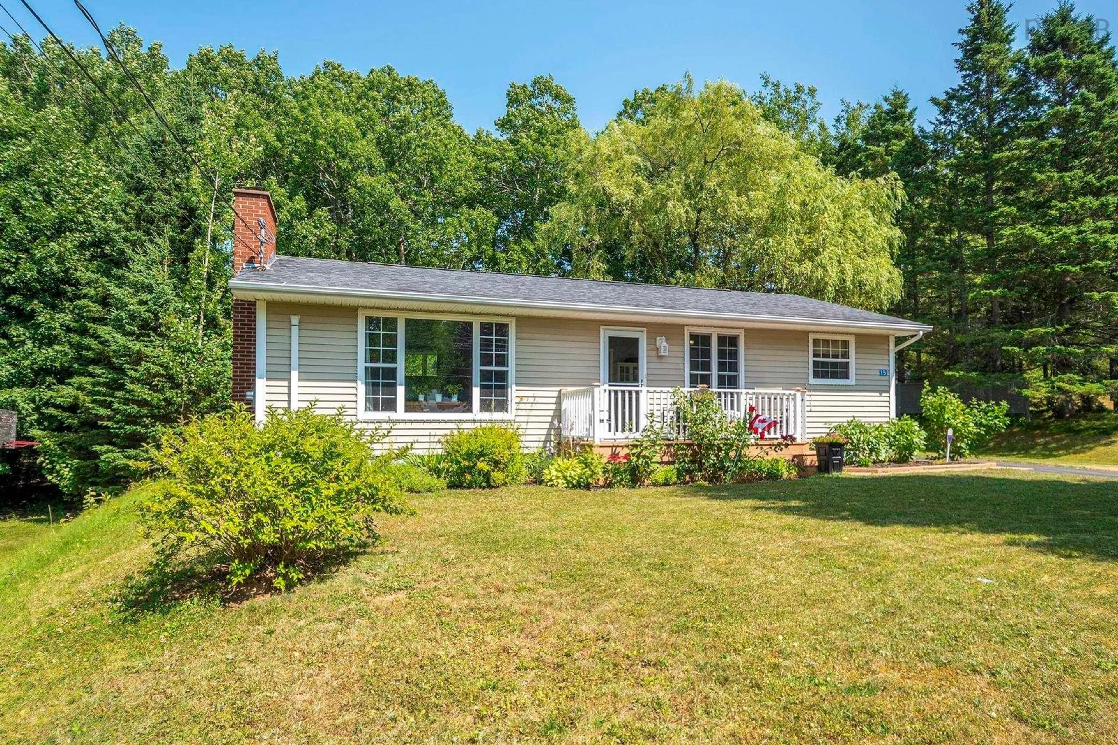 Home with vinyl exterior material, street for 15 Catherine Cres, New Minas Nova Scotia B4N 3Y3