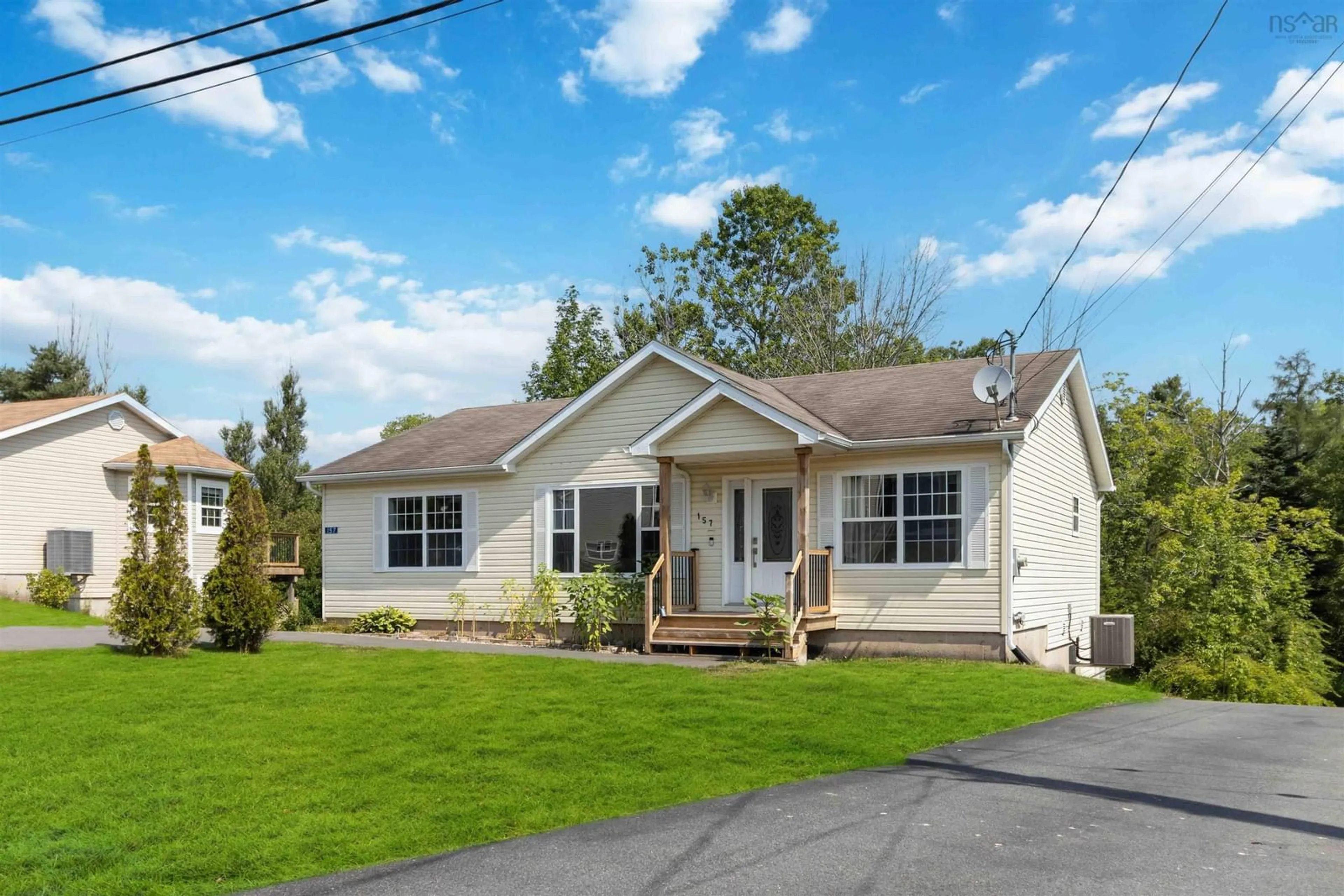 Home with vinyl exterior material, street for 157 Trinity Lane, Beaver Bank Nova Scotia B4G 1C2