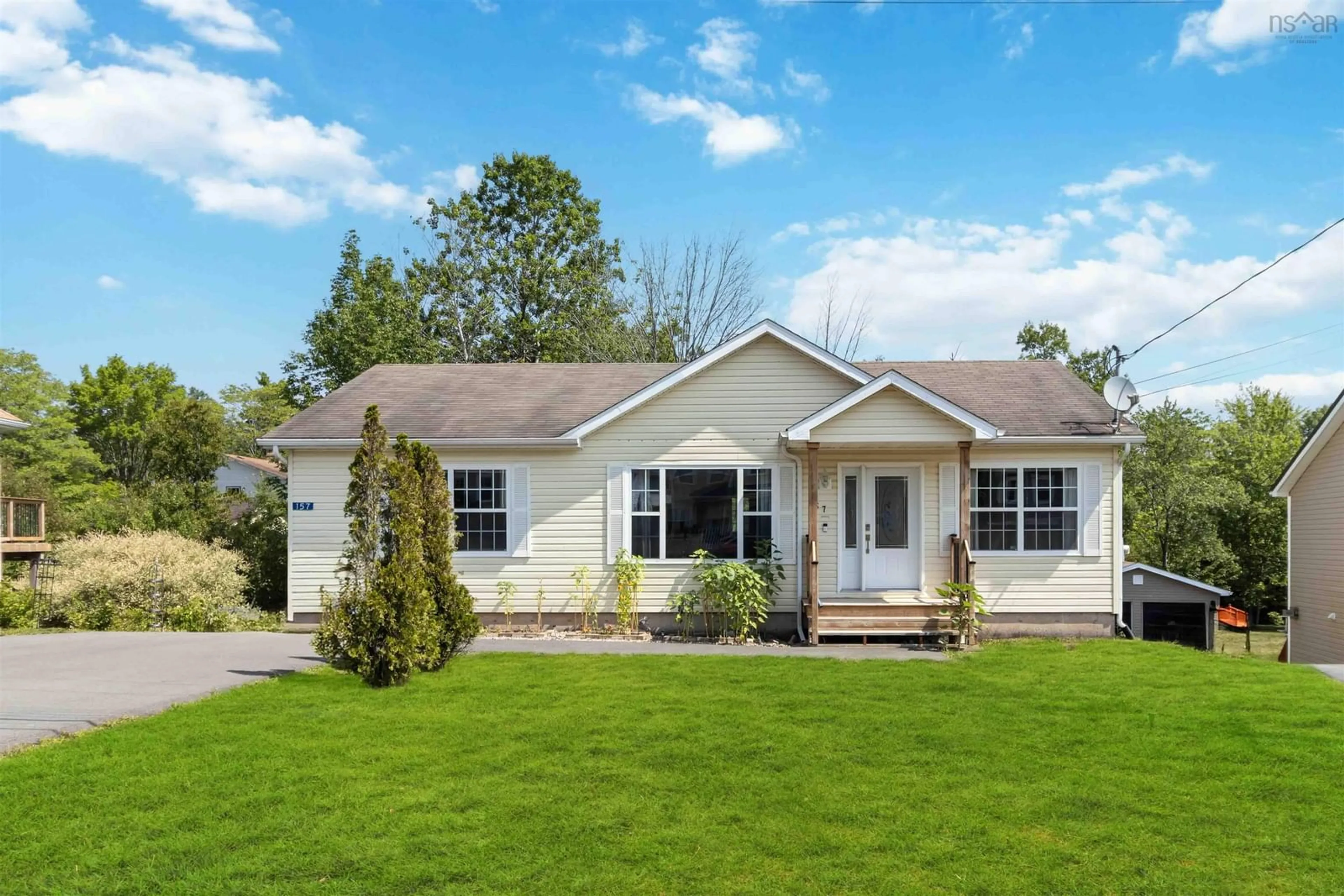 Home with vinyl exterior material, street for 157 Trinity Lane, Beaver Bank Nova Scotia B4G 1C2