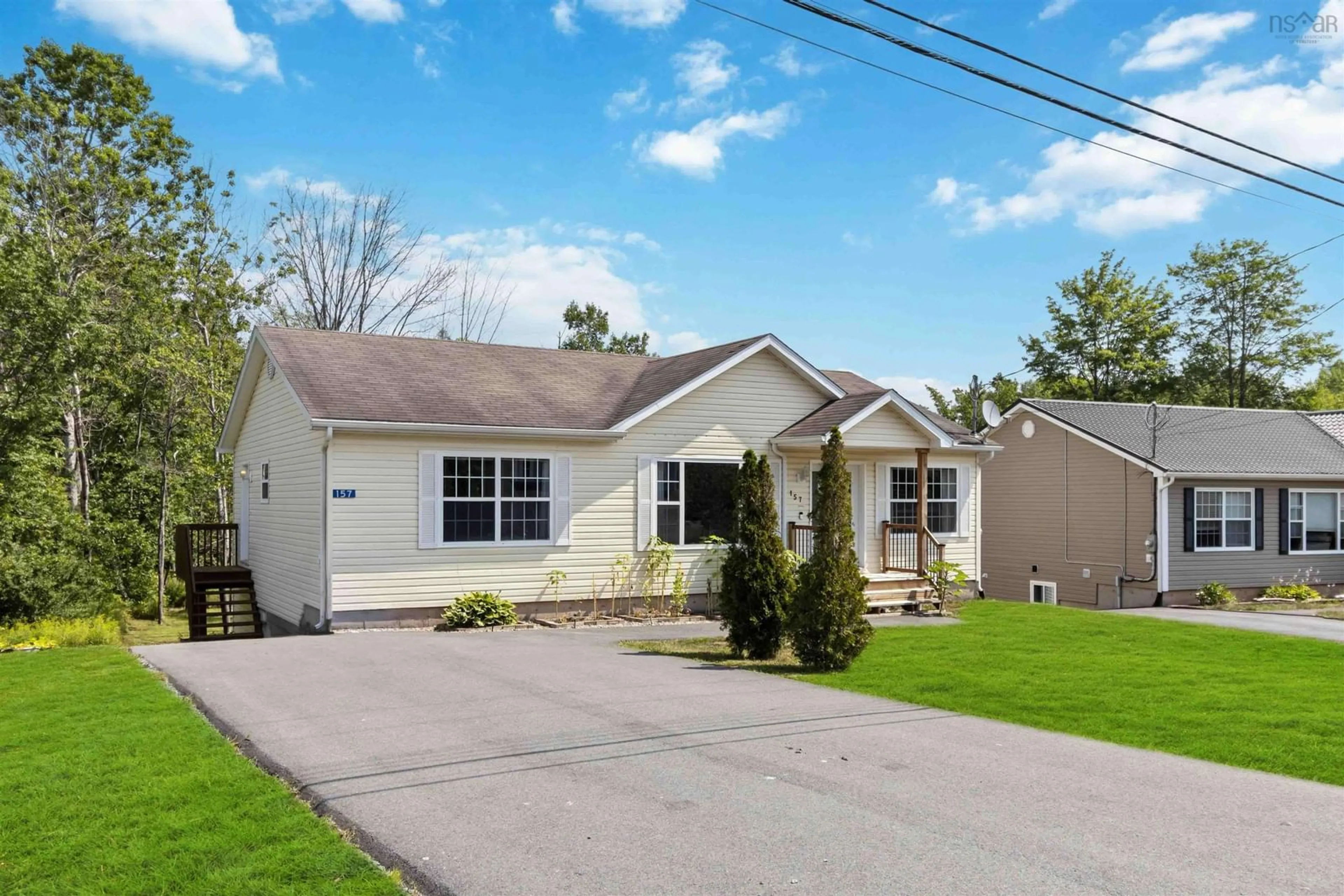 Home with vinyl exterior material, street for 157 Trinity Lane, Beaver Bank Nova Scotia B4G 1C2