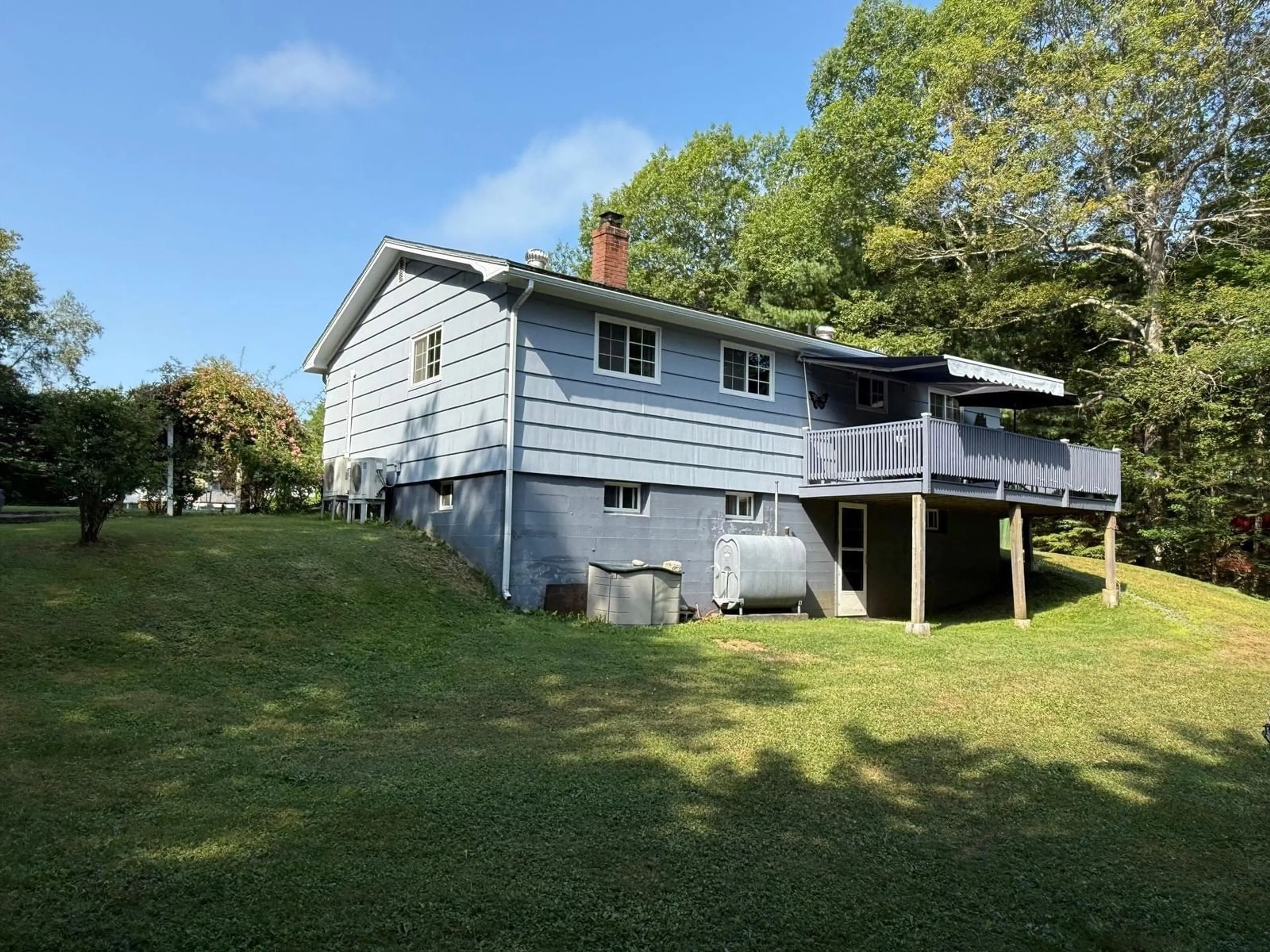 A pic from outside/outdoor area/front of a property/back of a property/a pic from drone, water/lake/river/ocean view for 31 Beech St, Oakhill Nova Scotia B4V 3J5
