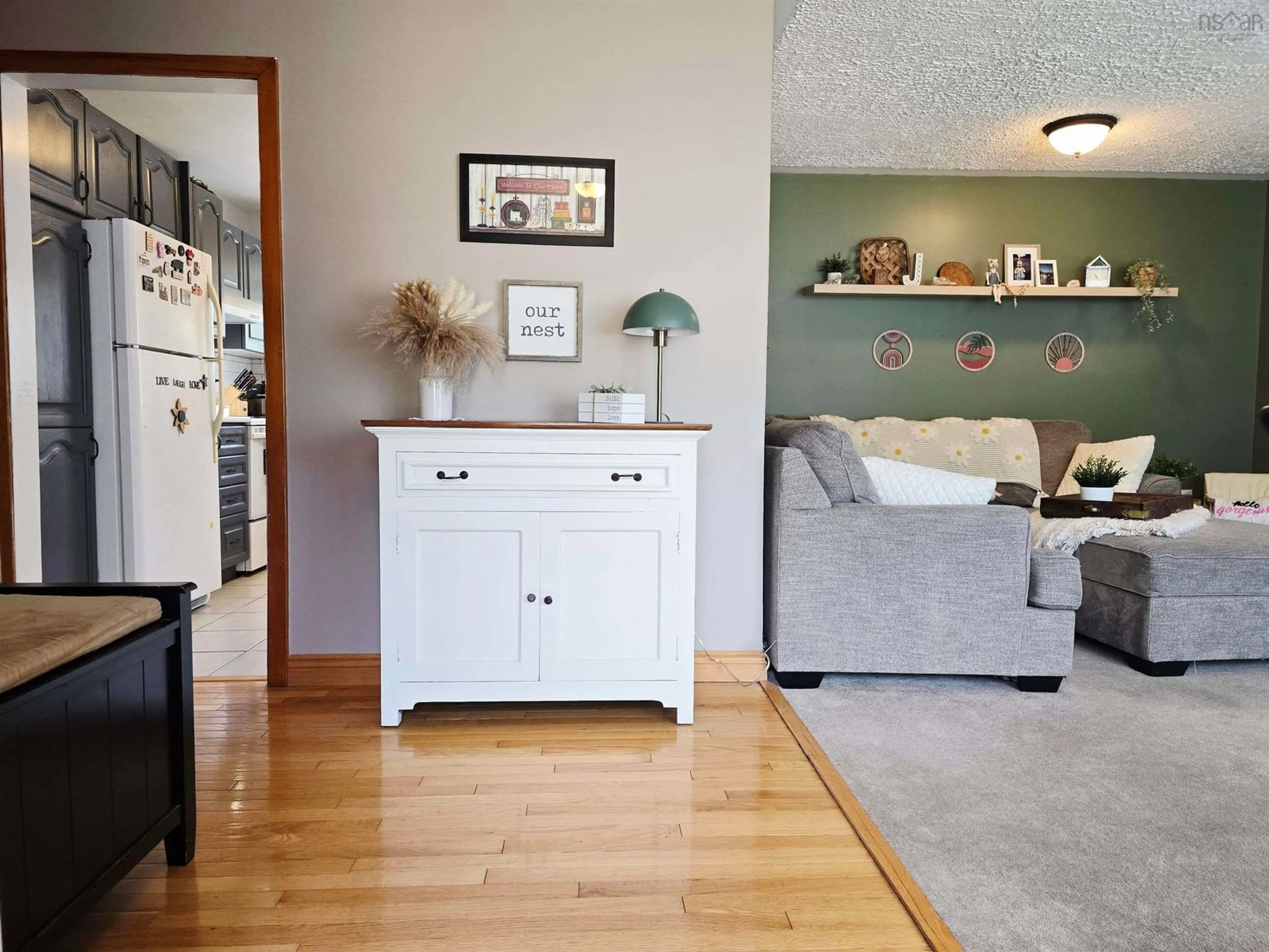Living room with furniture, wood/laminate floor for 412 Brookside Ave, New Glasgow Nova Scotia B2H 3G1