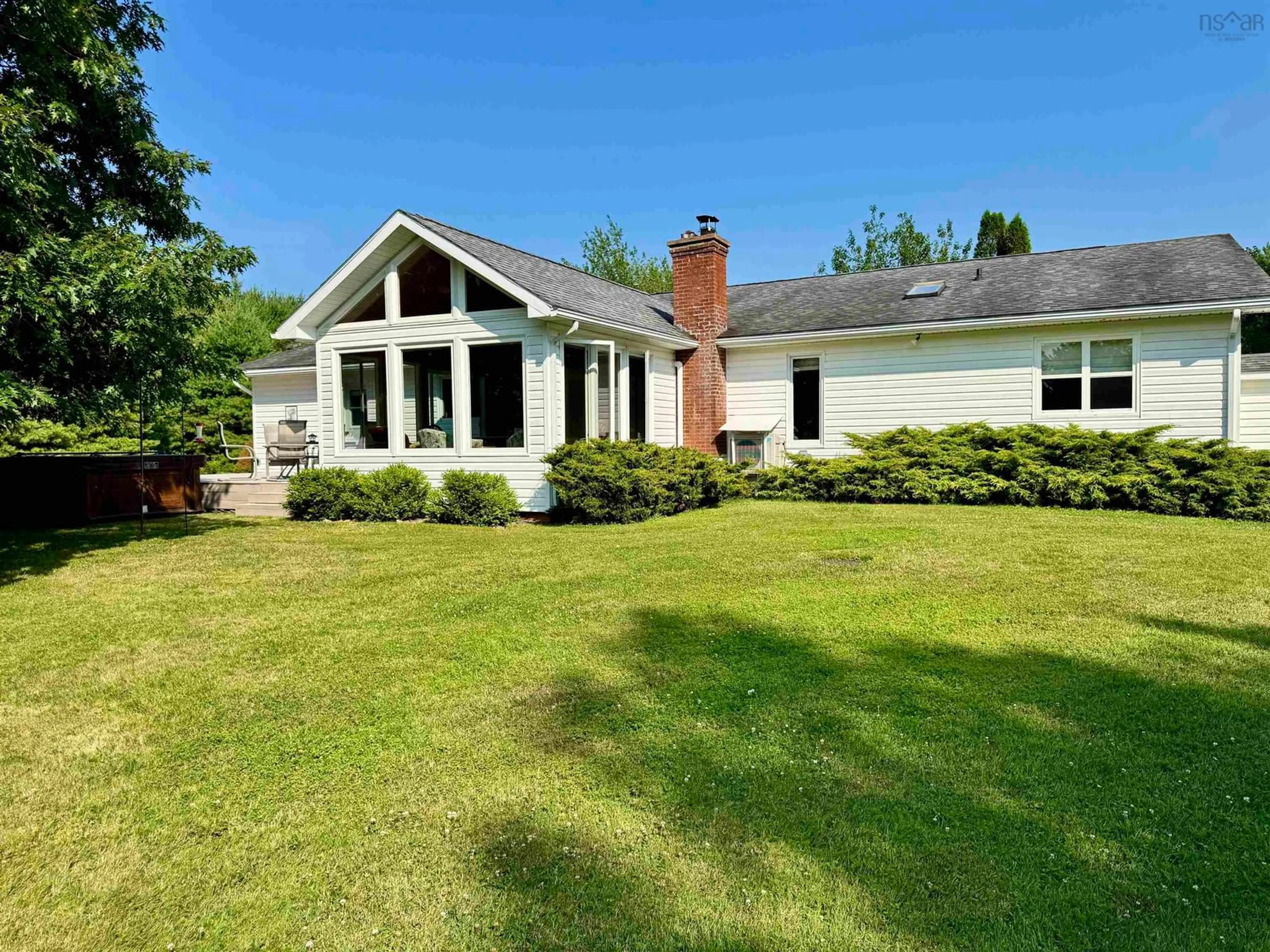 A pic from outside/outdoor area/front of a property/back of a property/a pic from drone, water/lake/river/ocean view for 2450 Church St, Westville Nova Scotia B0K 2A0