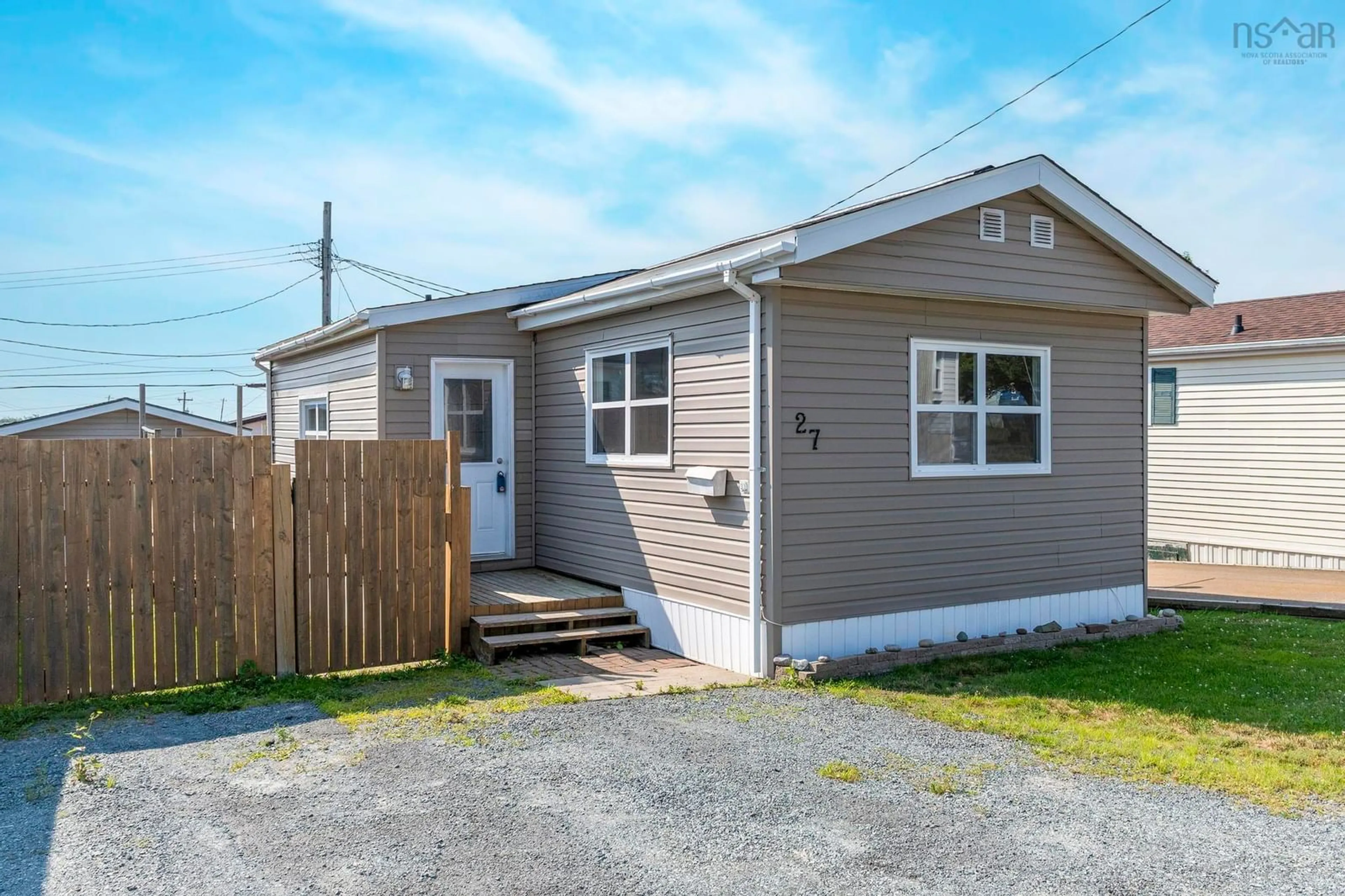 Home with vinyl exterior material, street for 27 Florence Ave, Dartmouth Nova Scotia B2Y 2A4