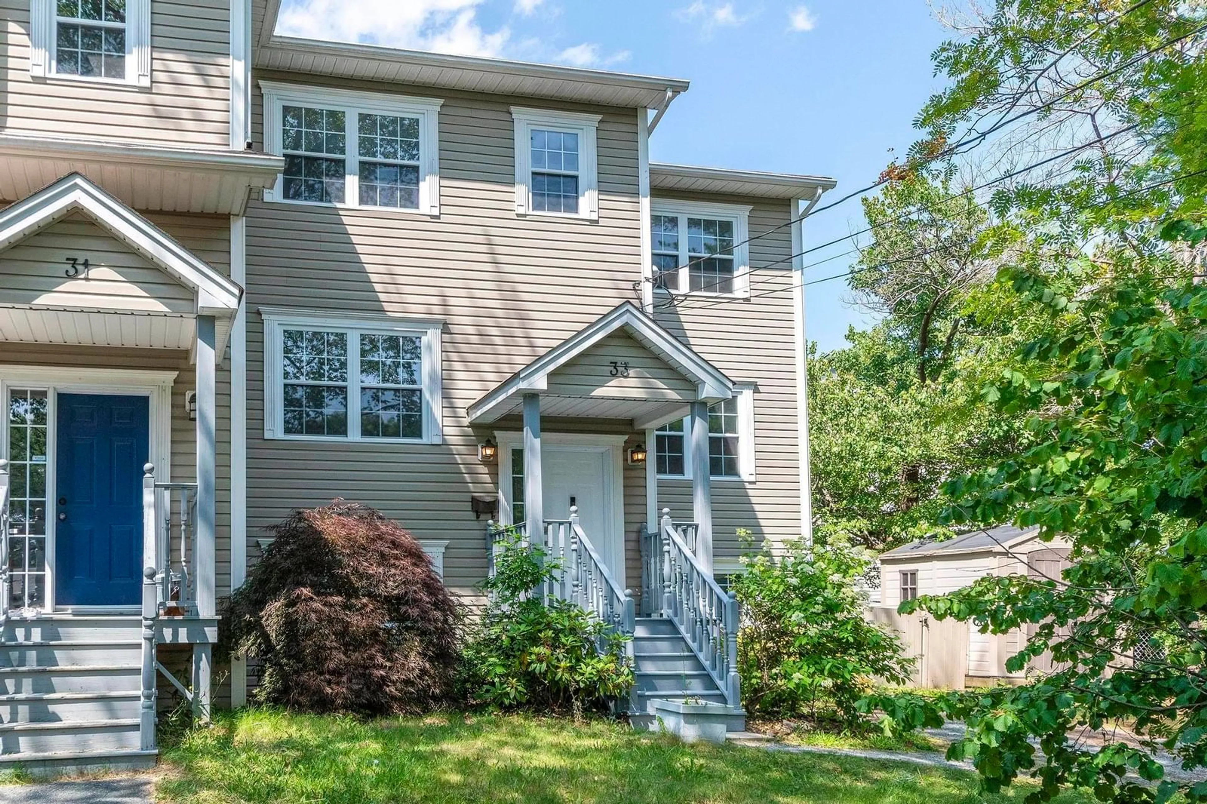 Home with vinyl exterior material, street for 33 Sunnydale Cres, Bedford Nova Scotia B4A 2S6