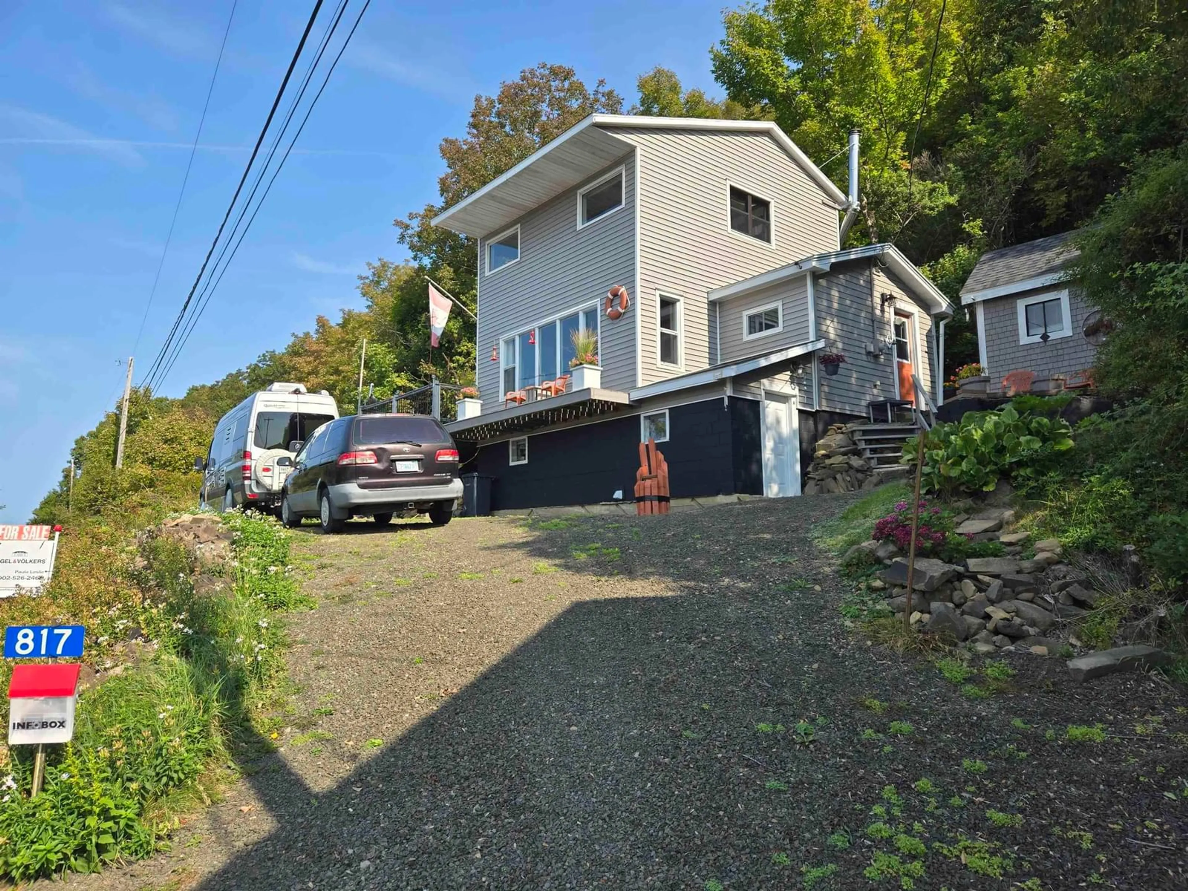 A pic from outside/outdoor area/front of a property/back of a property/a pic from drone, street for 817 Granville Rd, Victoria Beach Nova Scotia B0S 1A0