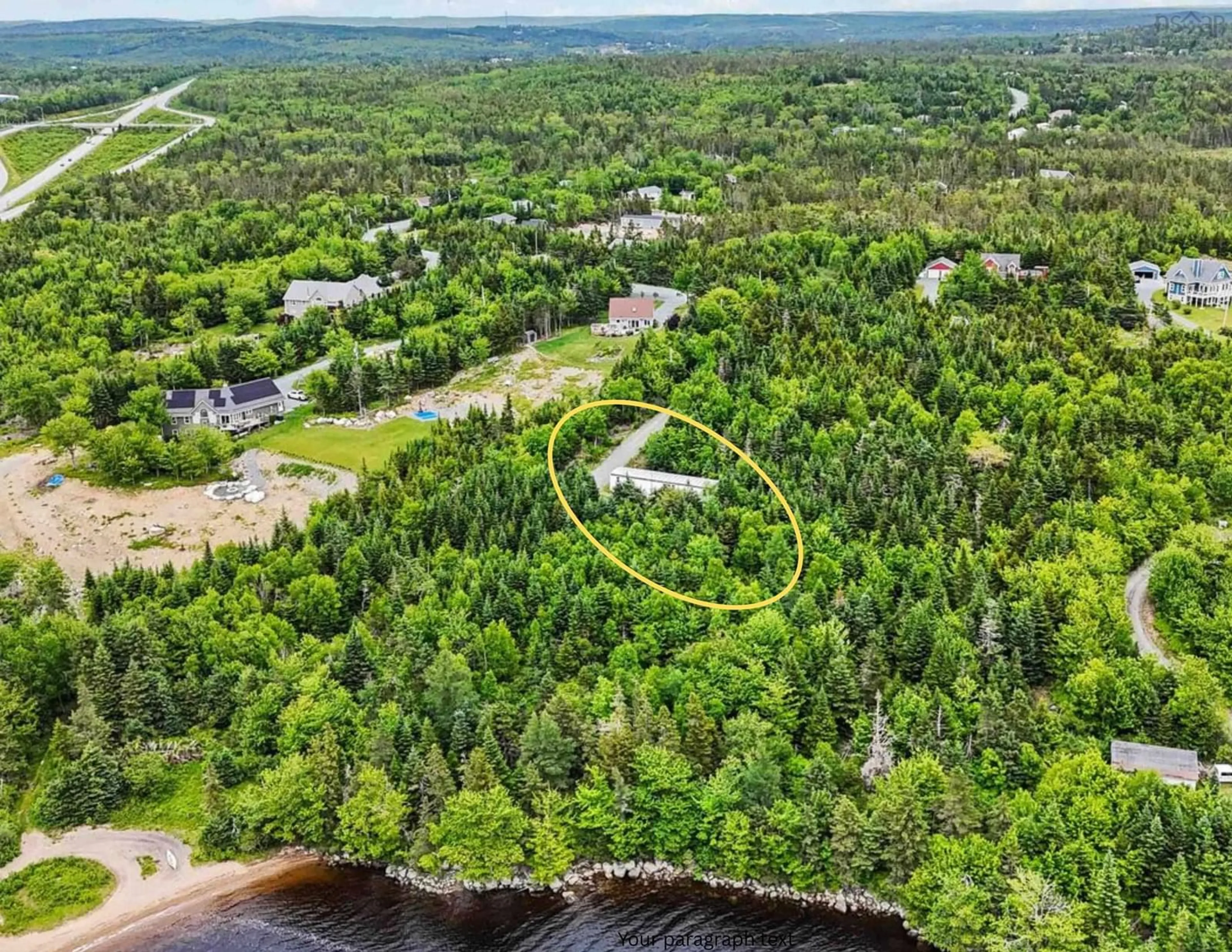 A pic from outside/outdoor area/front of a property/back of a property/a pic from drone, water/lake/river/ocean view for 403 Les Collins Ave, West Chezzetcook Nova Scotia B0J 2L0