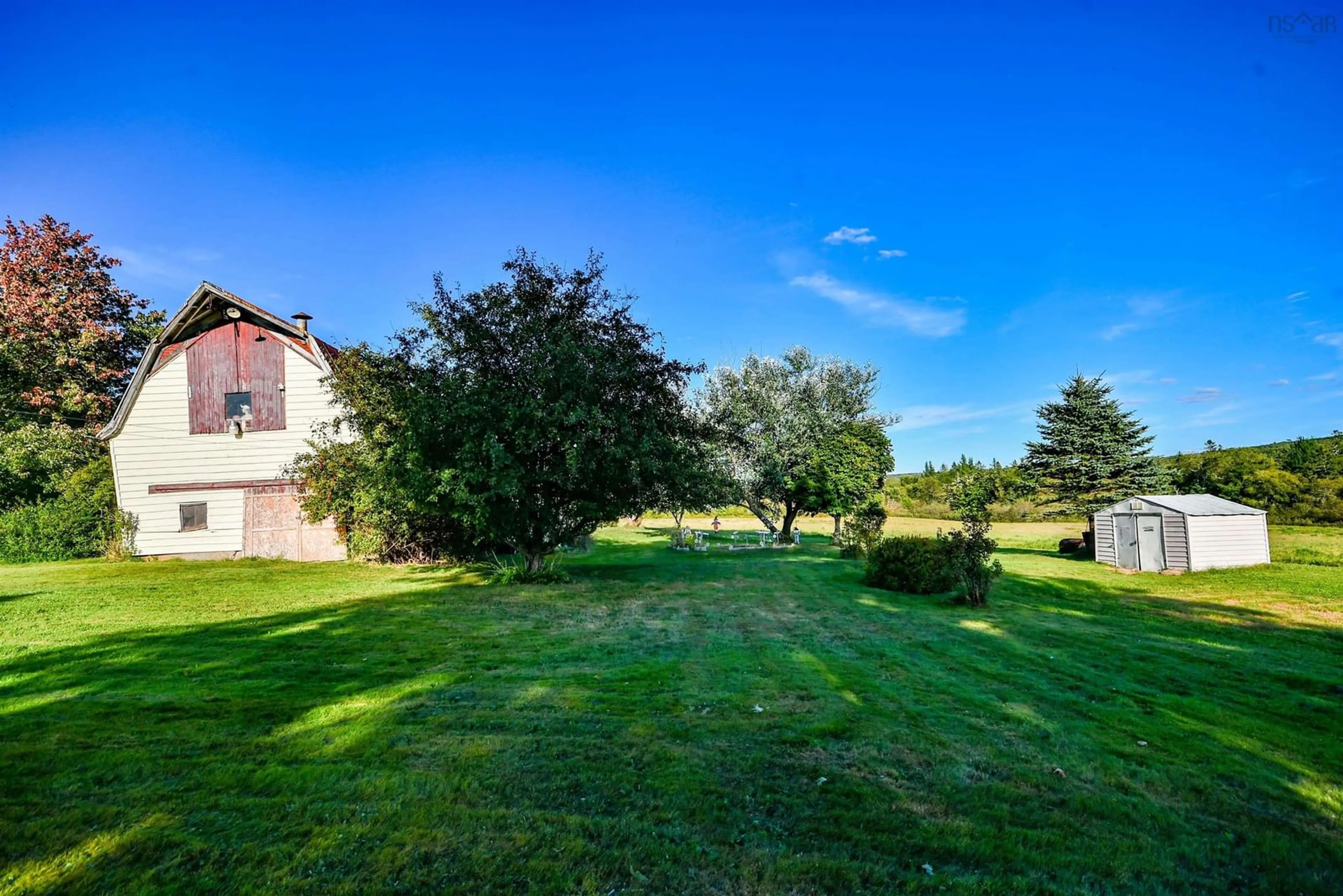 A pic from outside/outdoor area/front of a property/back of a property/a pic from drone, unknown for 5134 Stewiacke Rd, South Branch Nova Scotia B0N 2P0