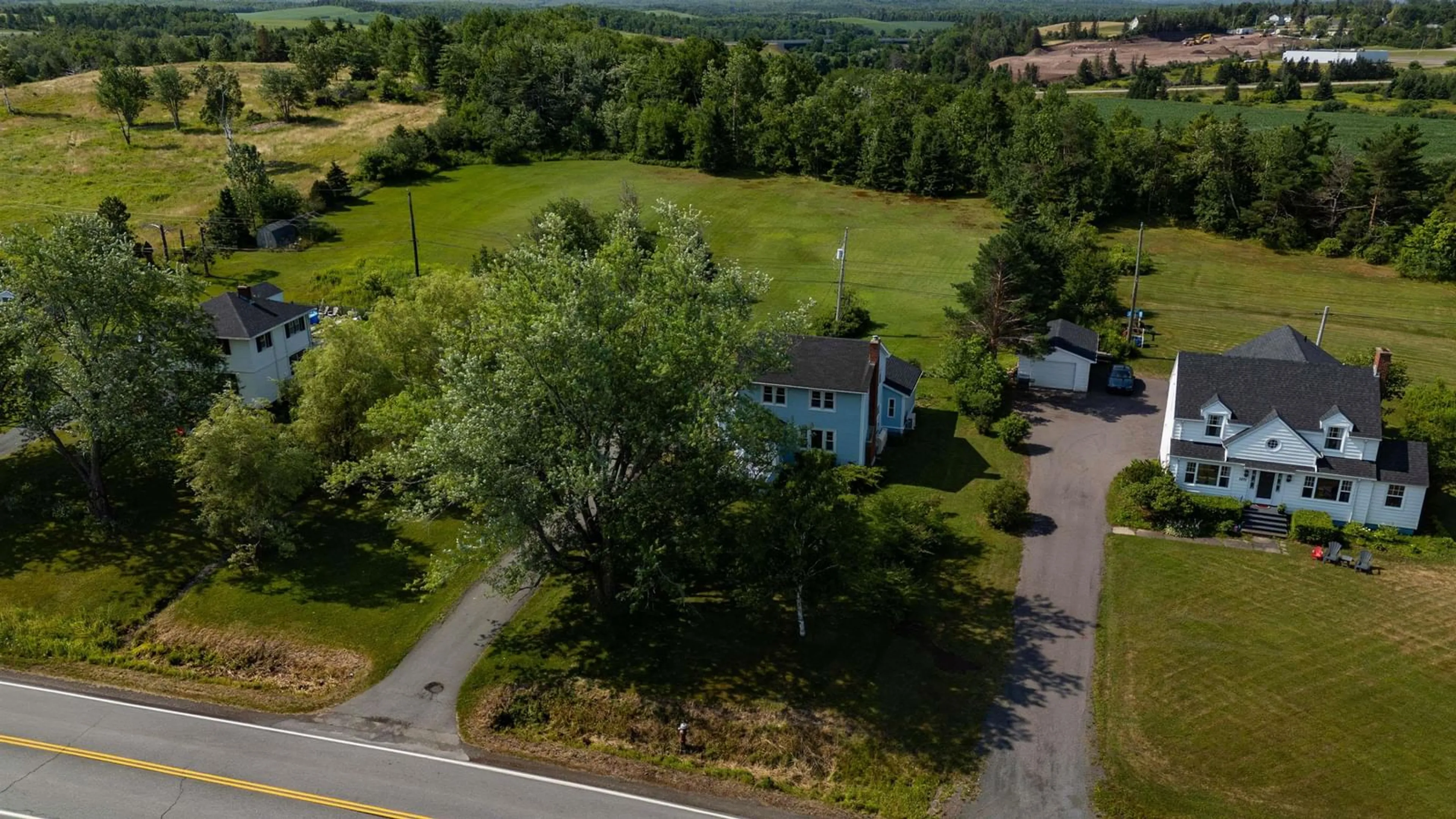A pic from outside/outdoor area/front of a property/back of a property/a pic from drone, unknown for 3878 South River Road, Greenwold Nova Scotia B2G 2H8