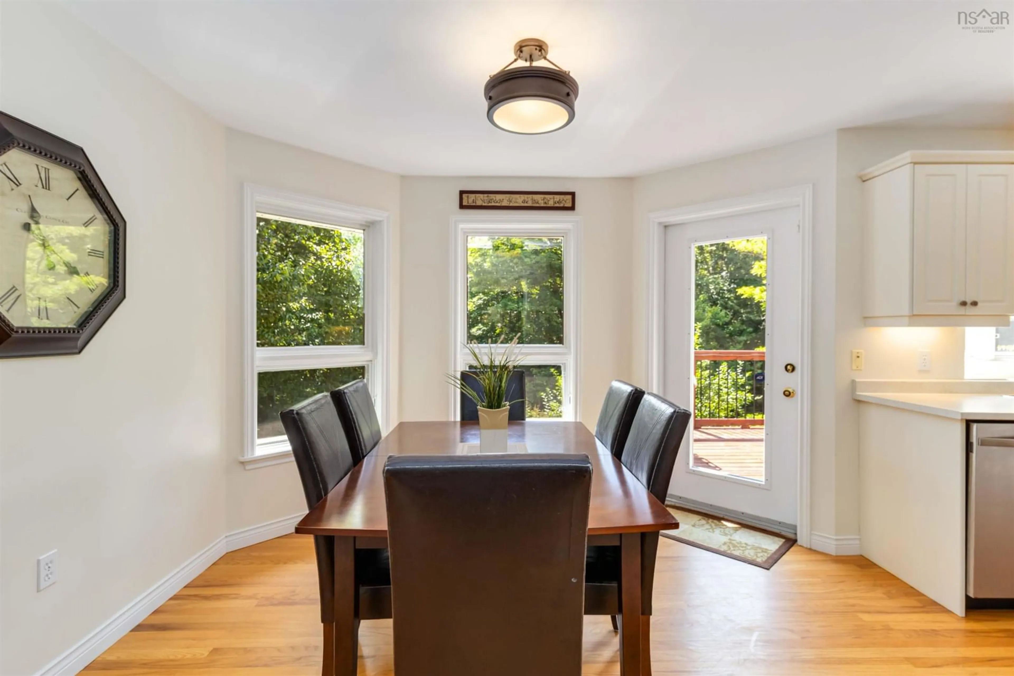 Dining room, wood/laminate floor for 33 Sime Crt, Hammonds Plains Nova Scotia B4B 1K1