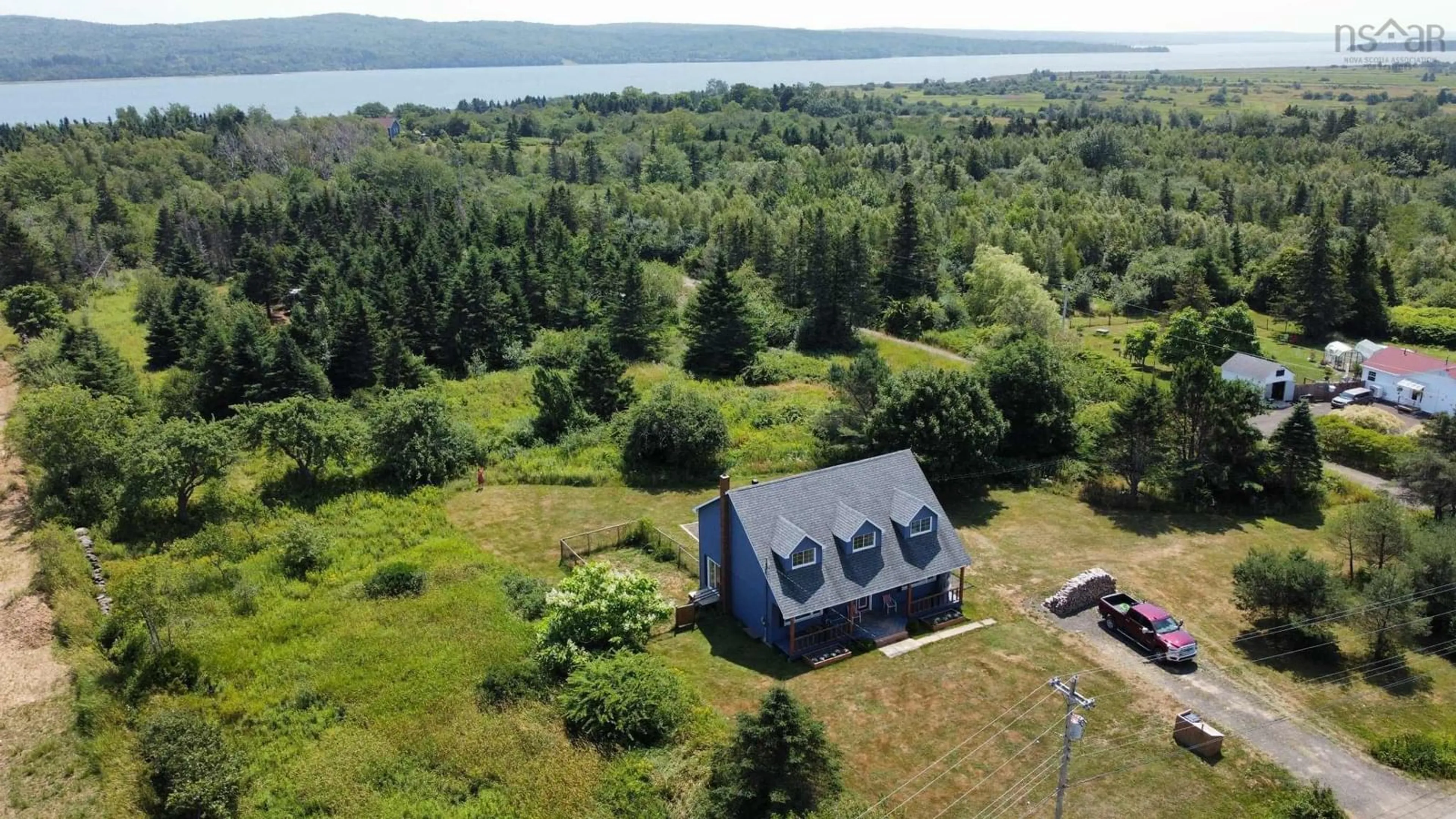 A pic from outside/outdoor area/front of a property/back of a property/a pic from drone, water/lake/river/ocean view for 4320 Granville Rd, Granville Beach Nova Scotia B0S 1A0