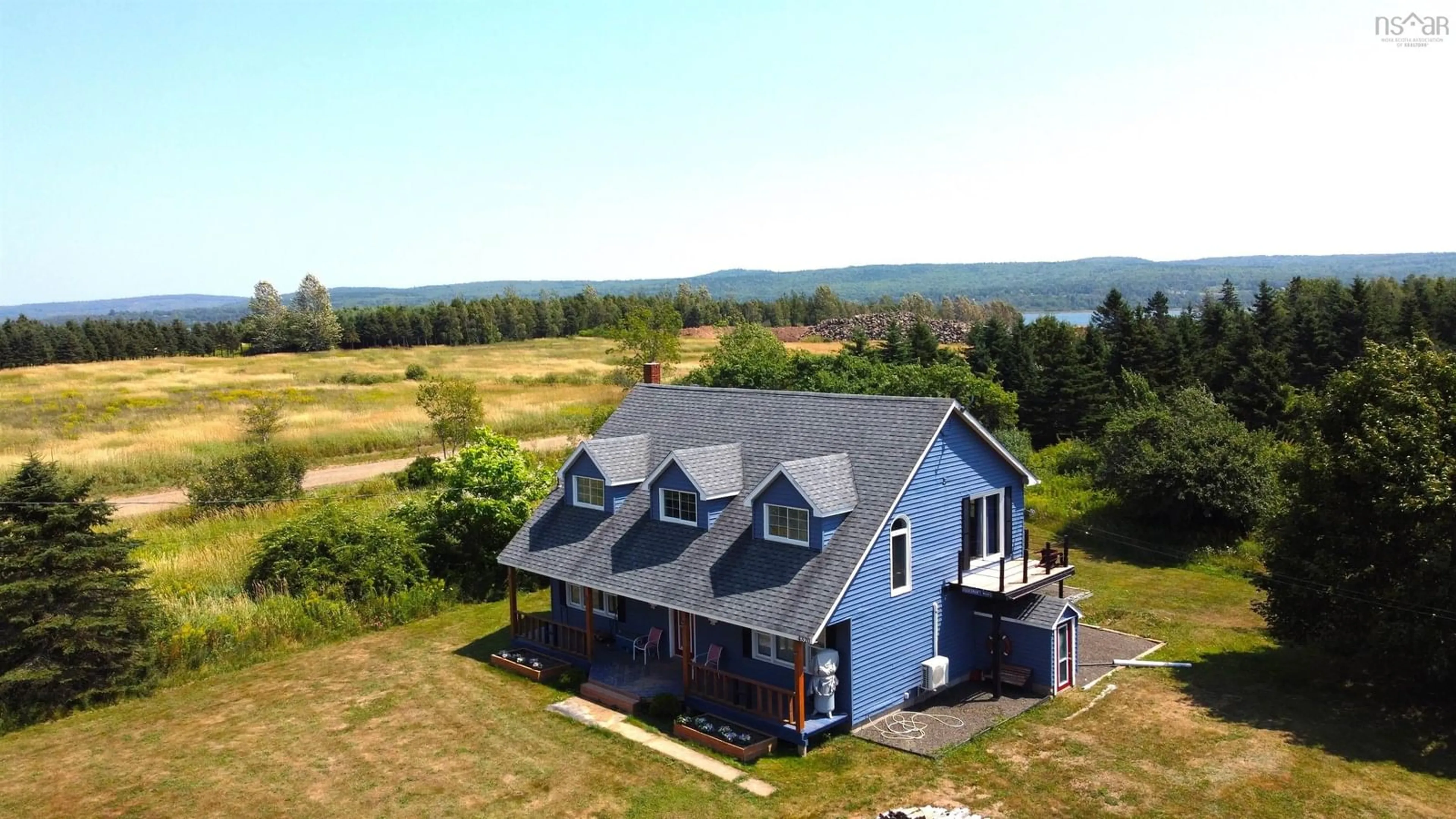A pic from outside/outdoor area/front of a property/back of a property/a pic from drone, water/lake/river/ocean view for 4320 Granville Rd, Granville Beach Nova Scotia B0S 1A0