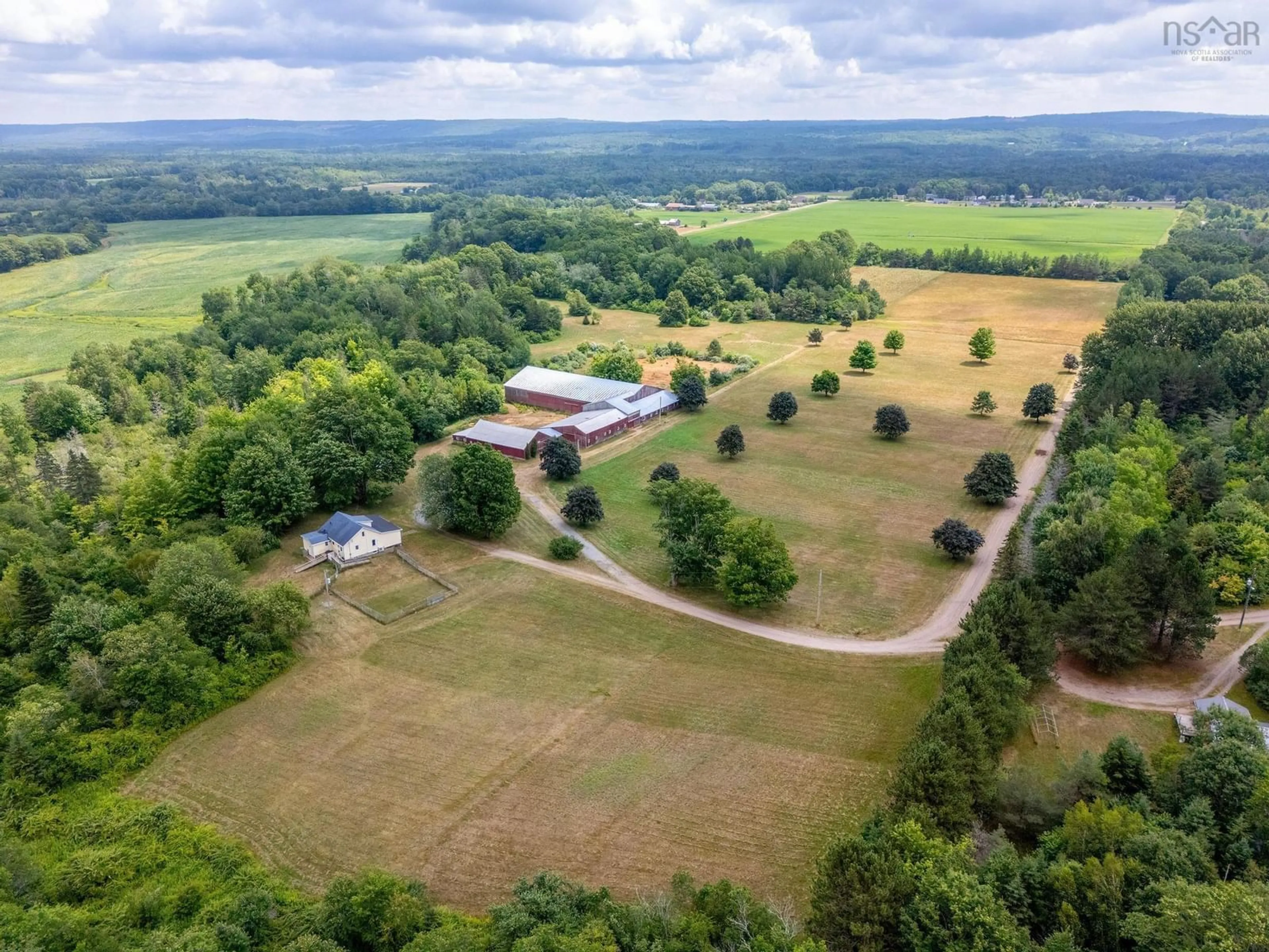 A pic from outside/outdoor area/front of a property/back of a property/a pic from drone, unknown for 85 Greenhouse Rd, Nictaux Nova Scotia B0S 1P0
