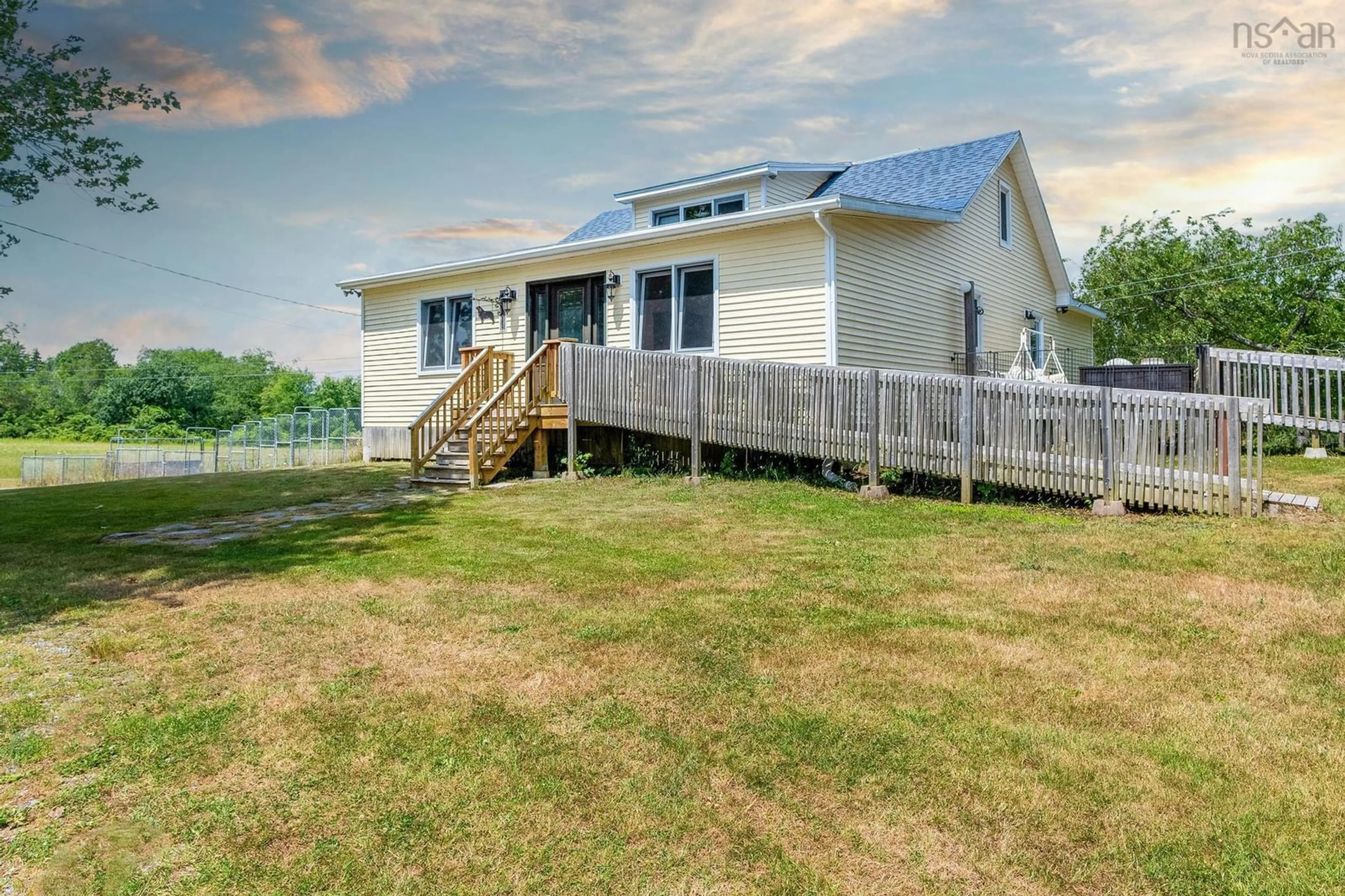 A pic from outside/outdoor area/front of a property/back of a property/a pic from drone, water/lake/river/ocean view for 85 Greenhouse Rd, Nictaux Nova Scotia B0S 1P0