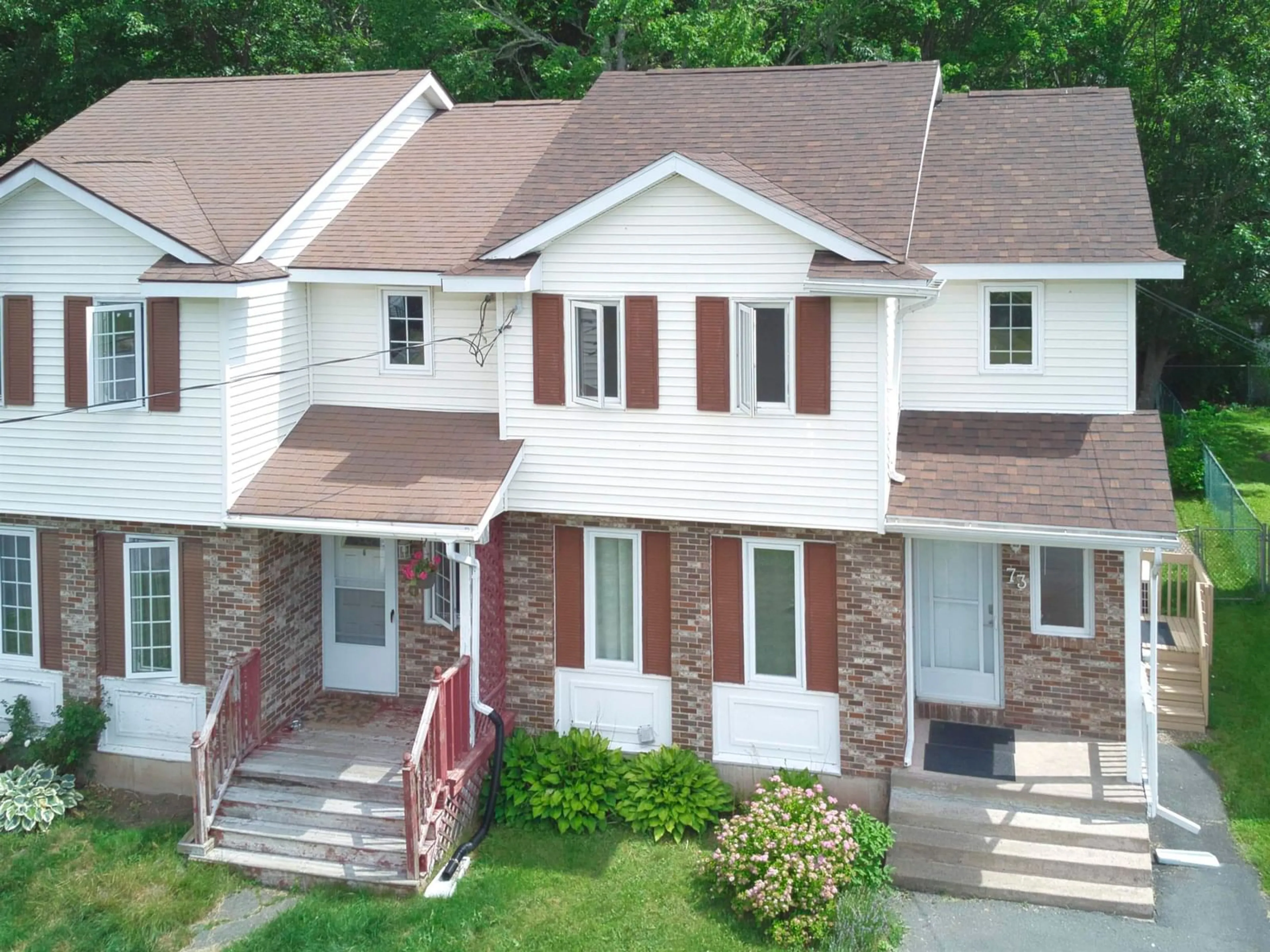 A pic from outside/outdoor area/front of a property/back of a property/a pic from drone, street for 73 Bruce Dr, Lower Sackville Nova Scotia B4C 3T8