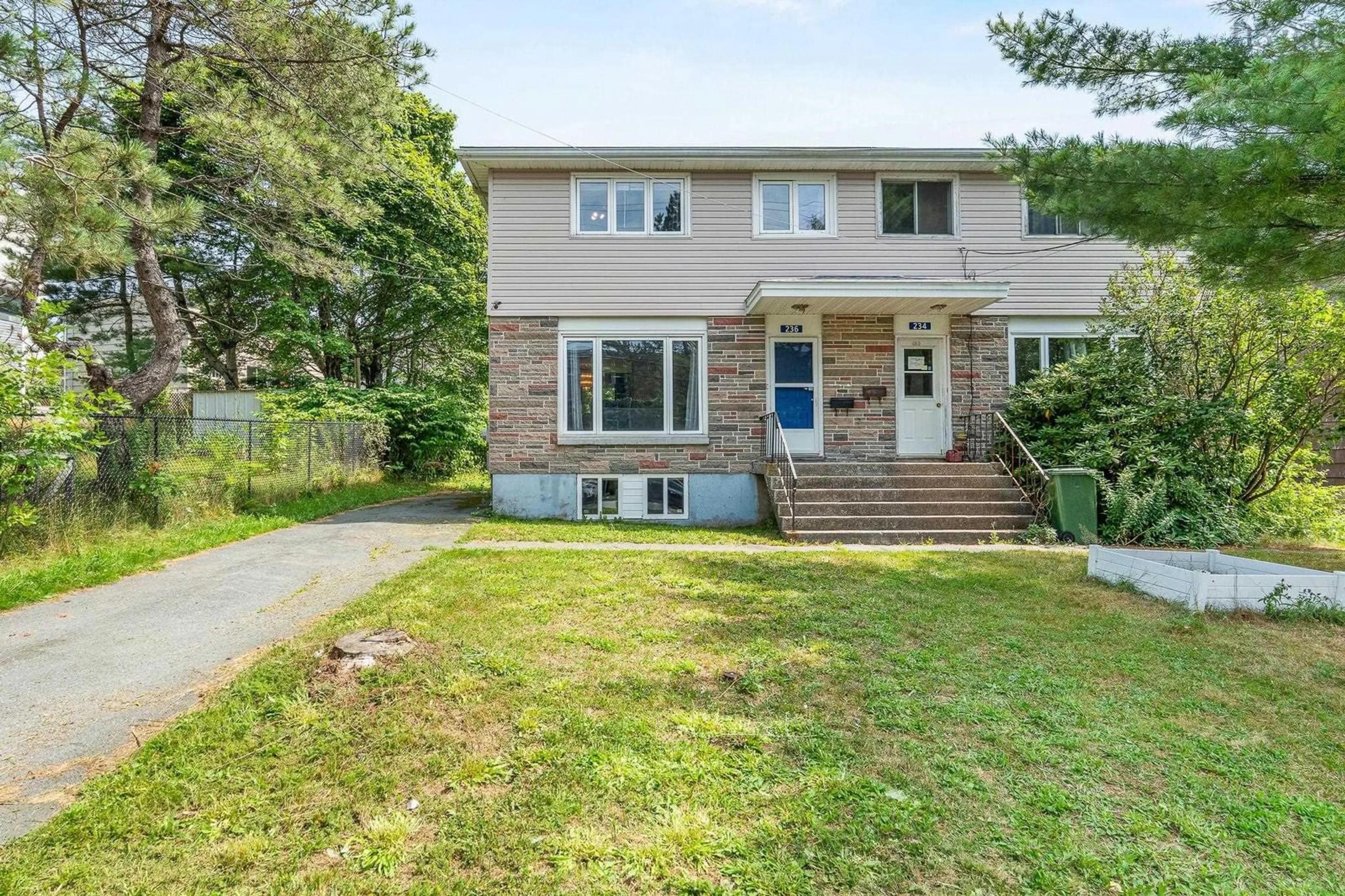 Home with vinyl exterior material, street for 236 Roleika Dr, Dartmouth Nova Scotia B2X 1M6