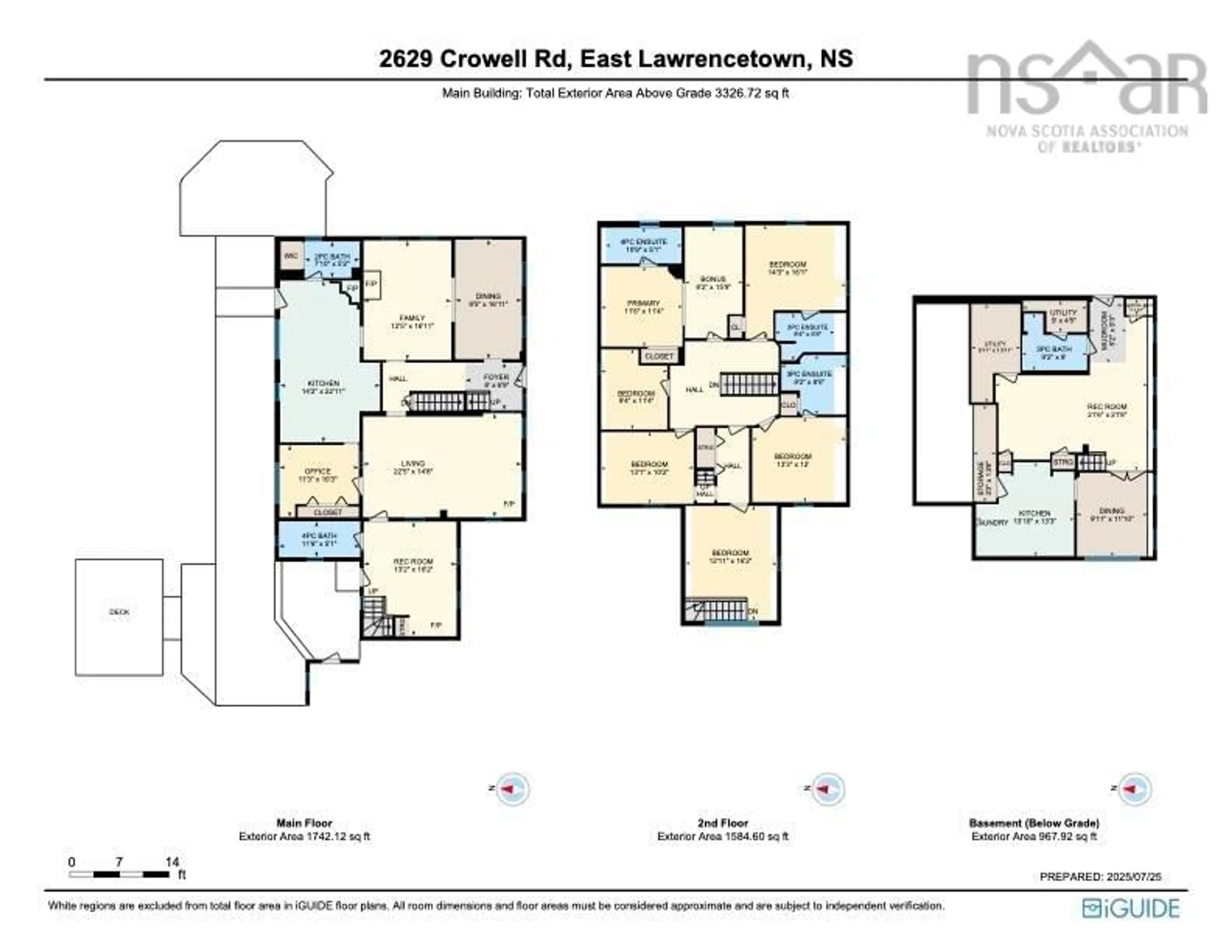 Floor plan for 2629 Crowell Rd, East Lawrencetown Nova Scotia B2Z 1P4
