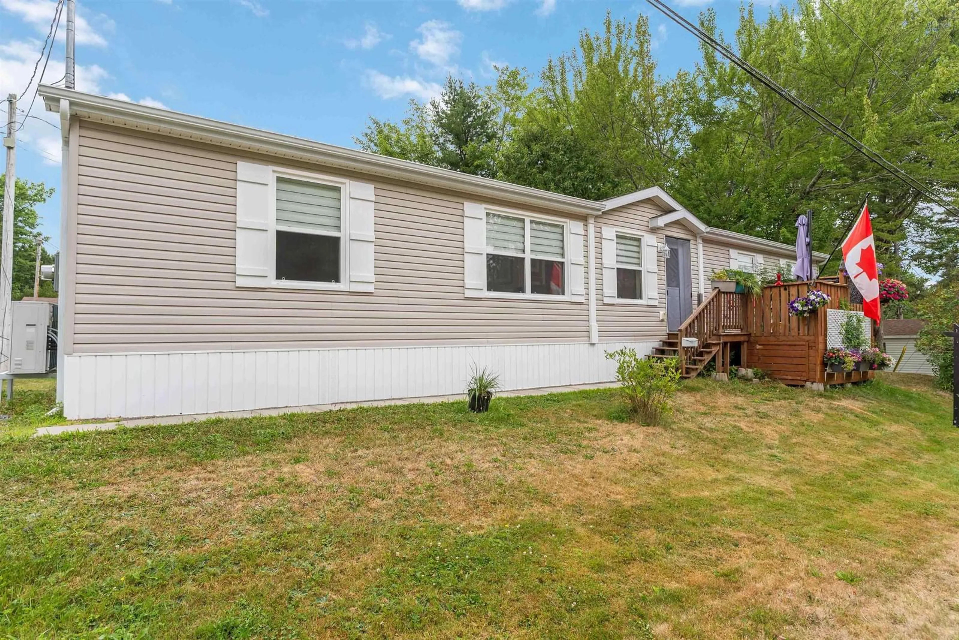 Home with vinyl exterior material, street for 4 Patricia Dr, New Minas Nova Scotia B4N 5N3