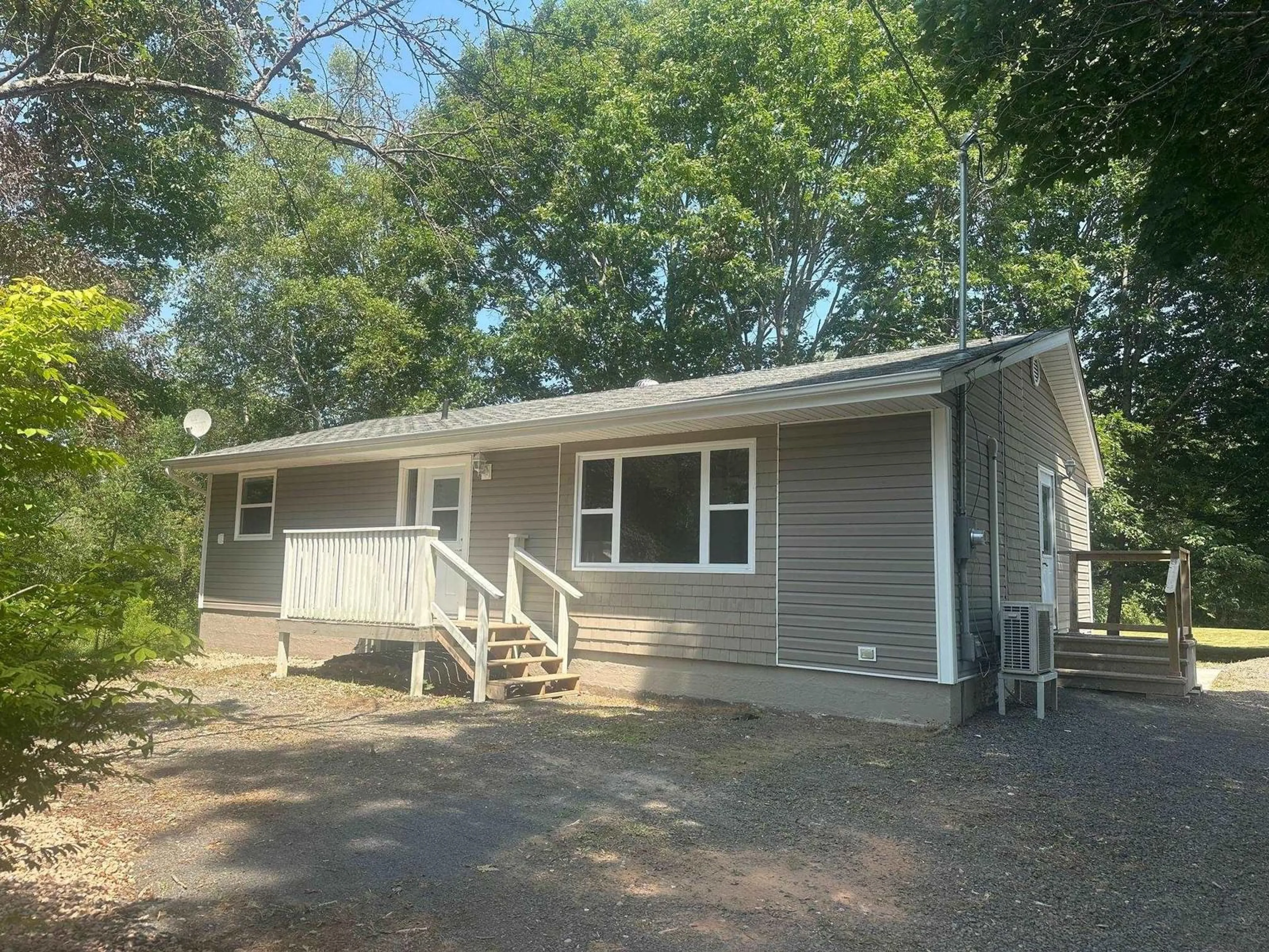 Home with vinyl exterior material, street for 30 Dodge Rd, South Farmington Nova Scotia B0P 1W0