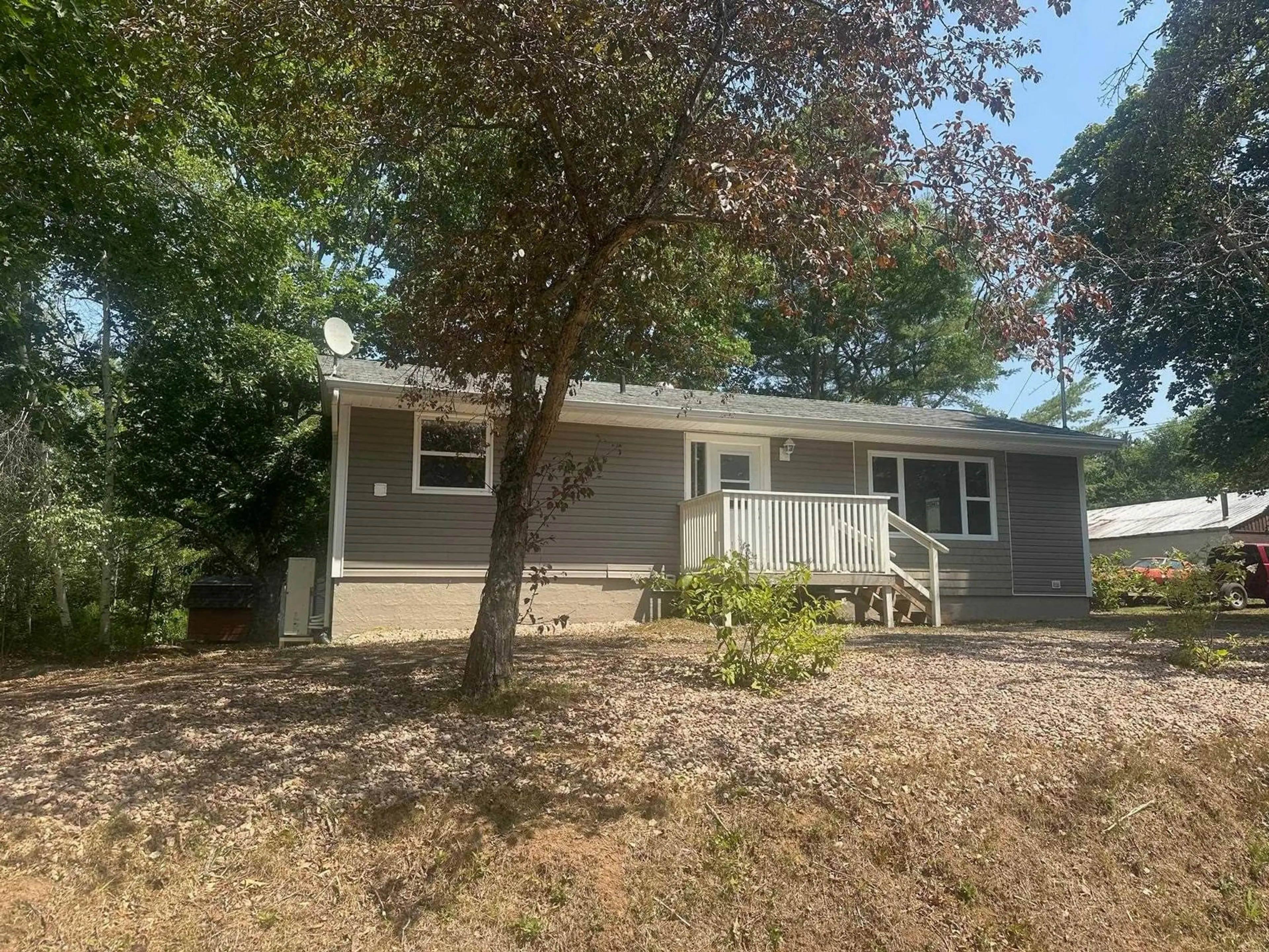 Home with vinyl exterior material, street for 30 Dodge Rd, South Farmington Nova Scotia B0P 1W0
