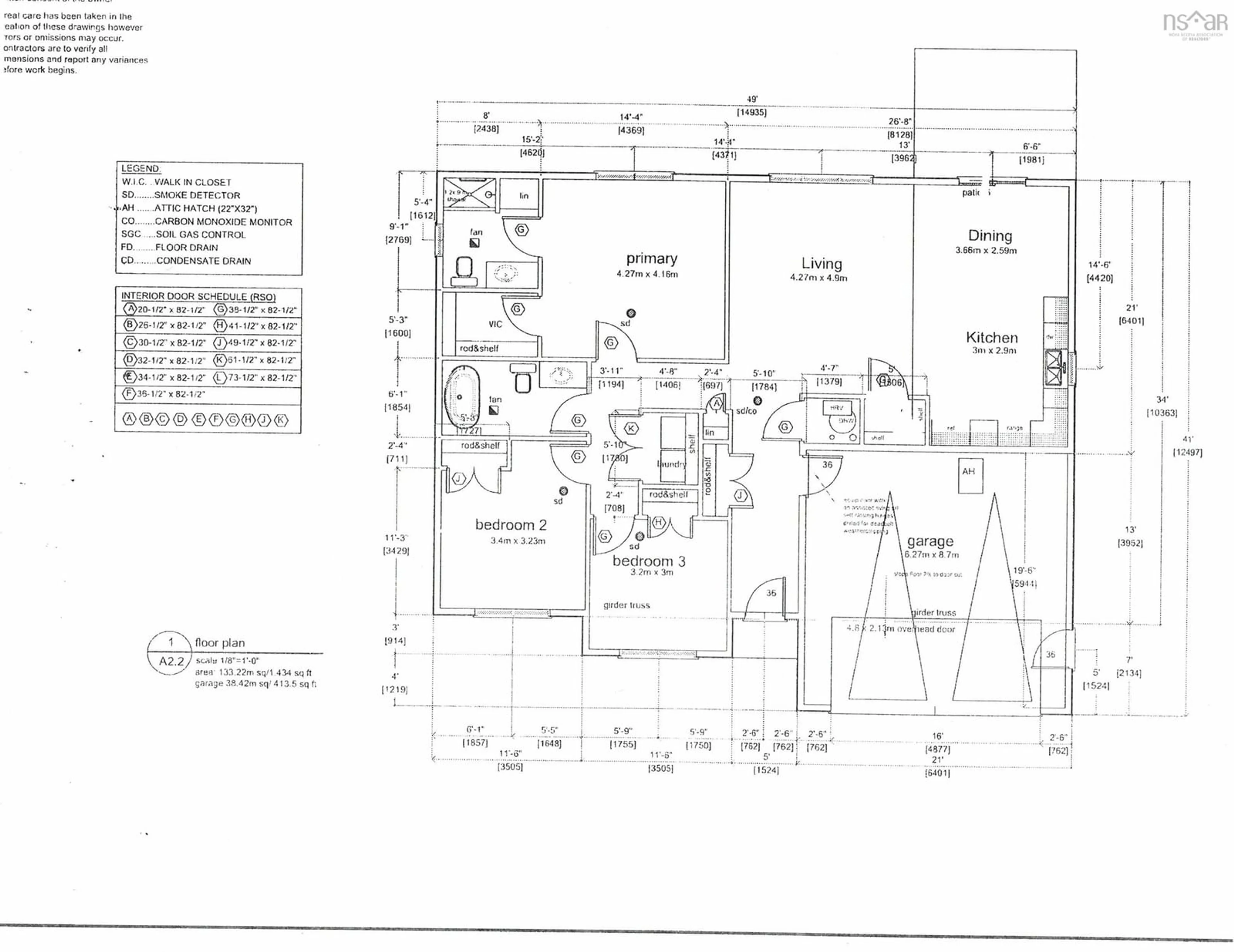 Floor plan for 25 Ridge, Stewiacke Nova Scotia B0N 2J0