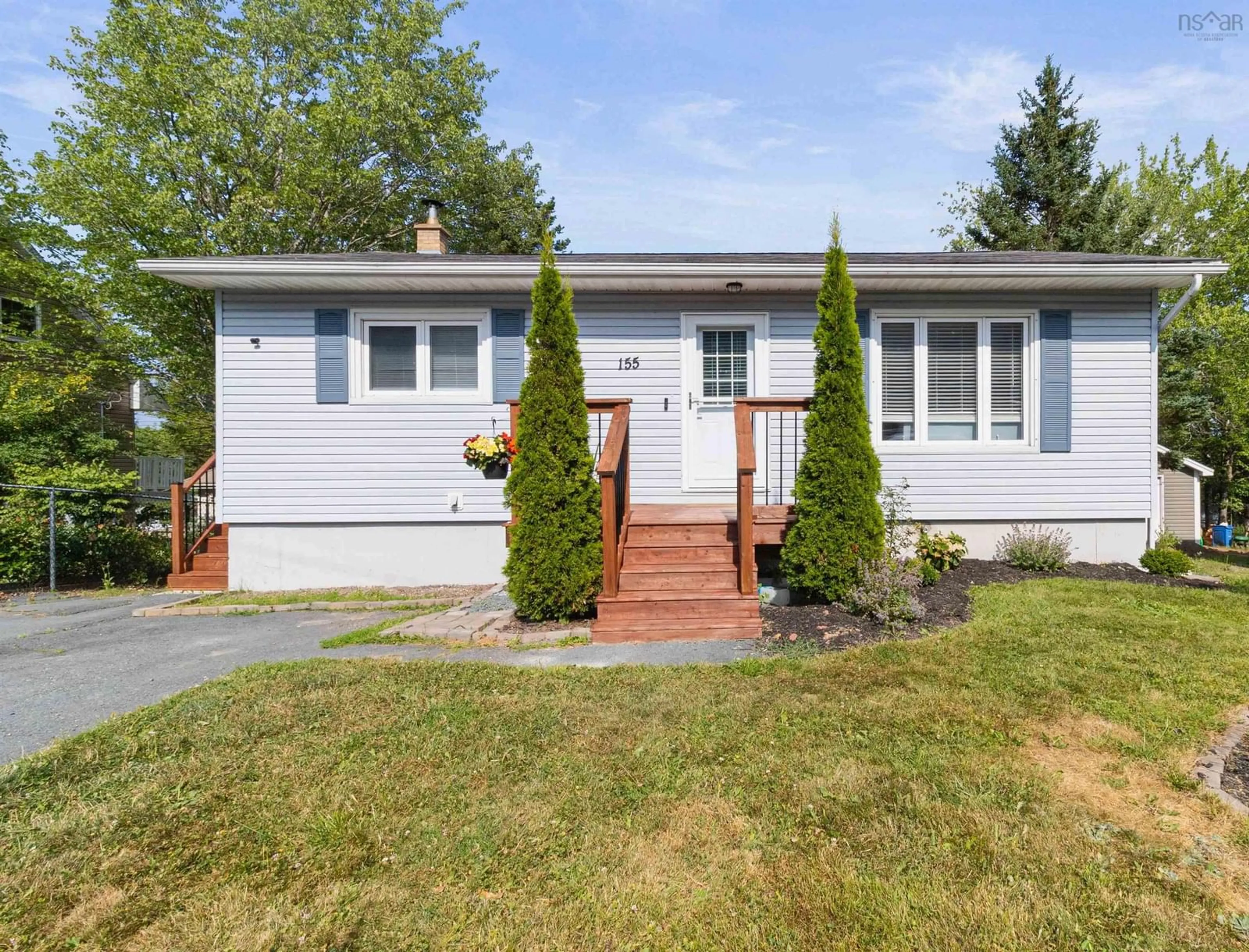 Home with vinyl exterior material, street for 155 Aspen Cres, Lower Sackville Nova Scotia B4C 1C9