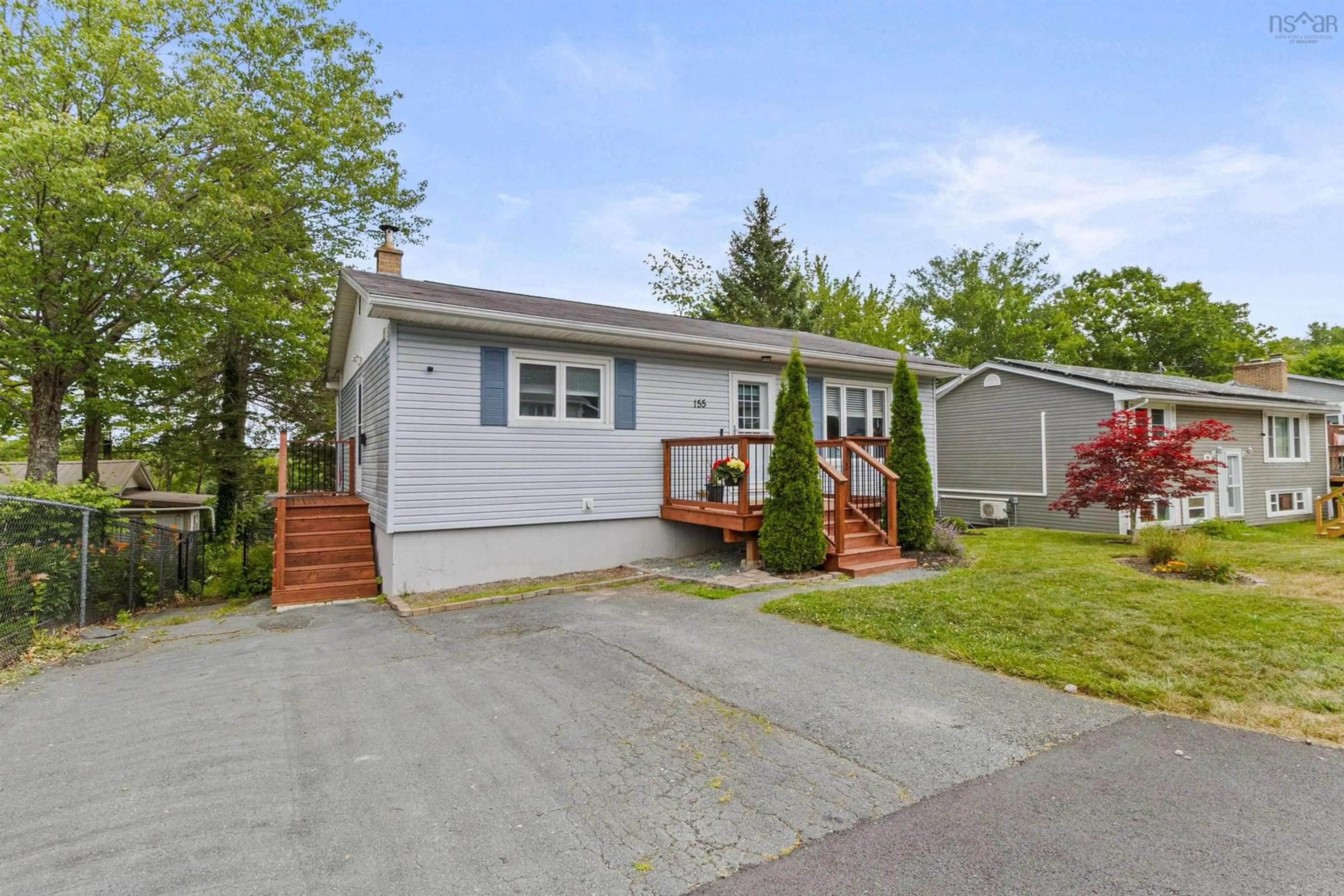 Home with vinyl exterior material, street for 155 Aspen Cres, Lower Sackville Nova Scotia B4C 1C9