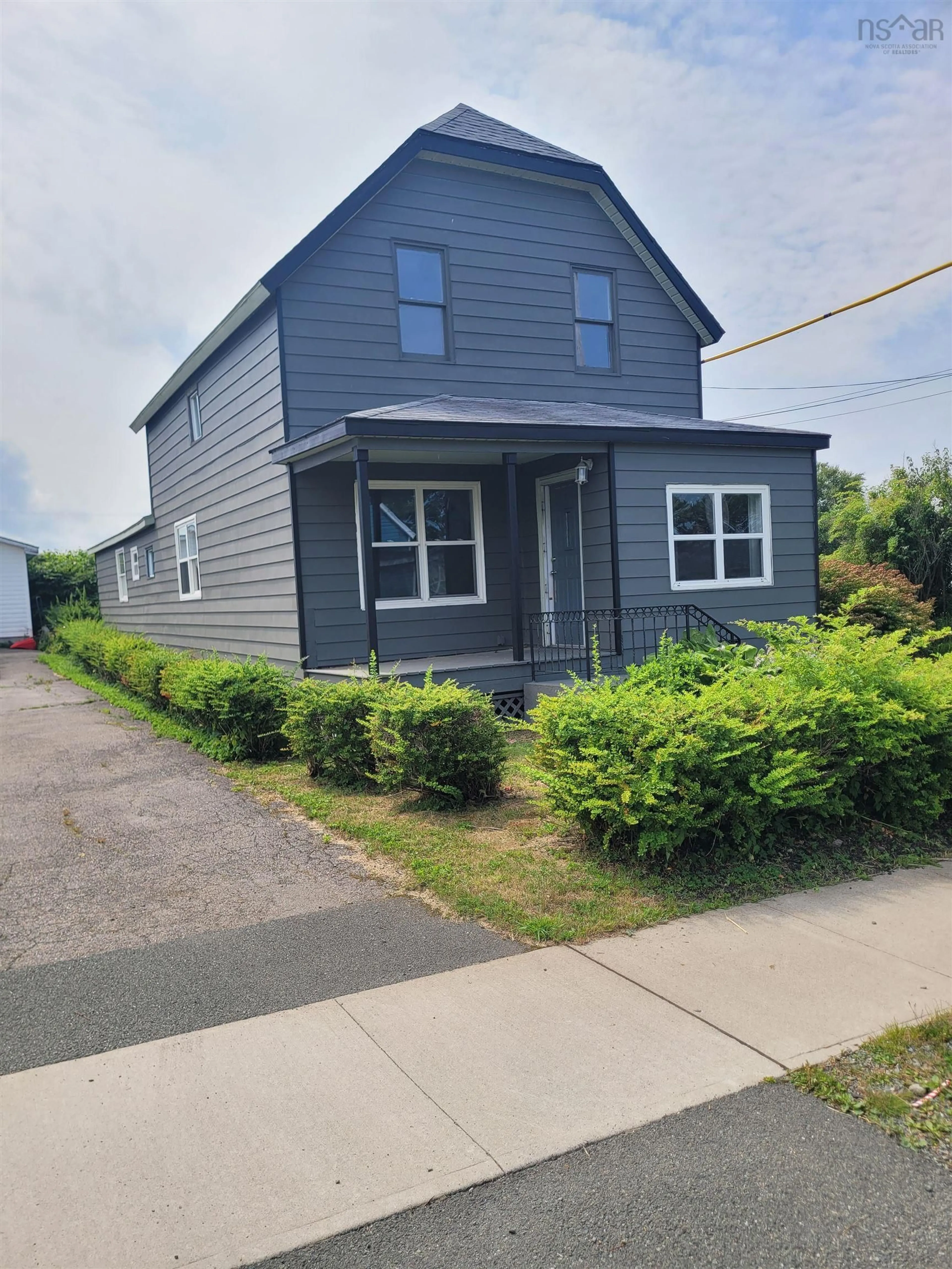 A pic from outside/outdoor area/front of a property/back of a property/a pic from drone, street for 22 Dragatis St, Glace Bay Nova Scotia B1A 2B5