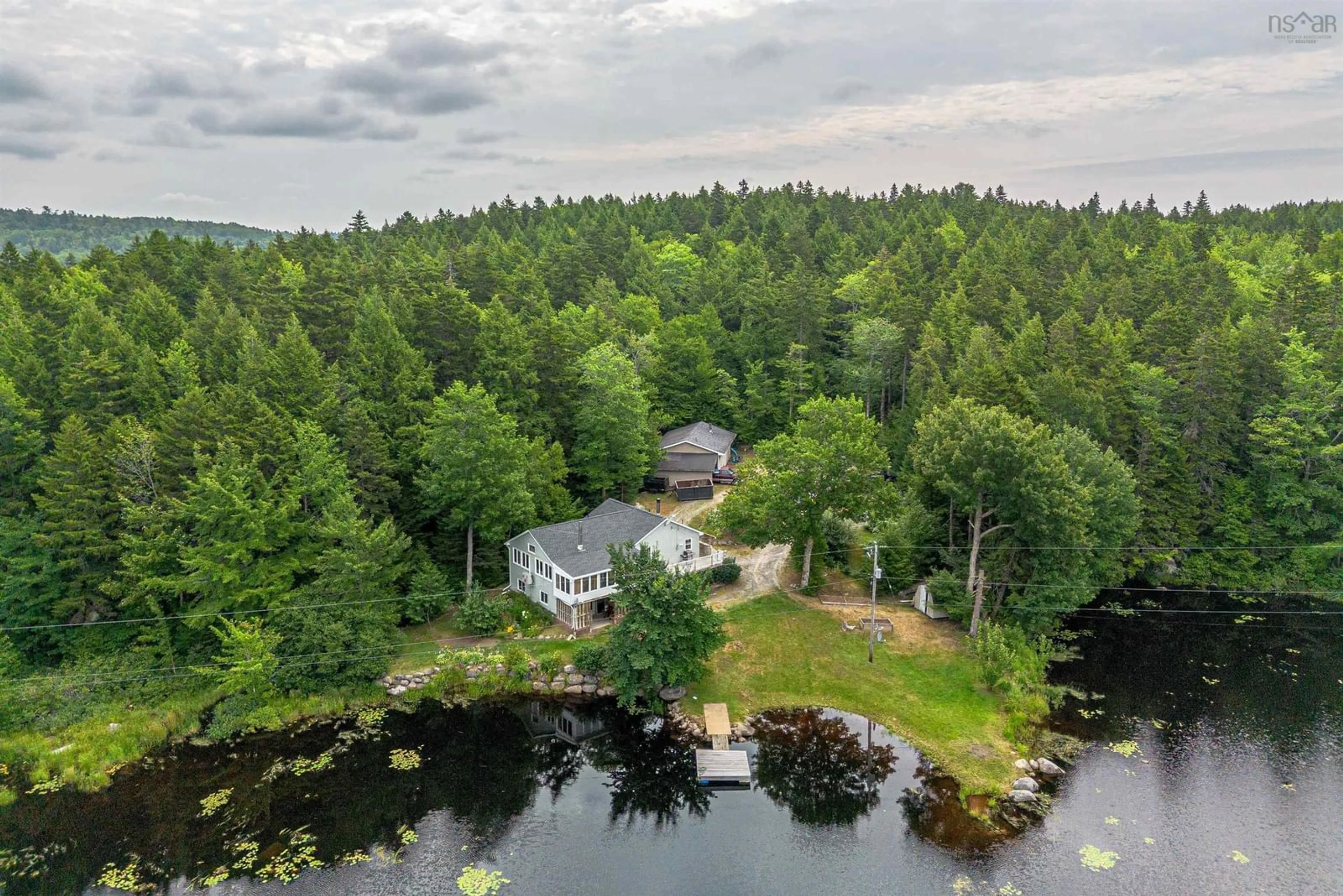 A pic from outside/outdoor area/front of a property/back of a property/a pic from drone, water/lake/river/ocean view for 139 Smeltzer Rd, Upper Vaughan Nova Scotia B0N 2T0