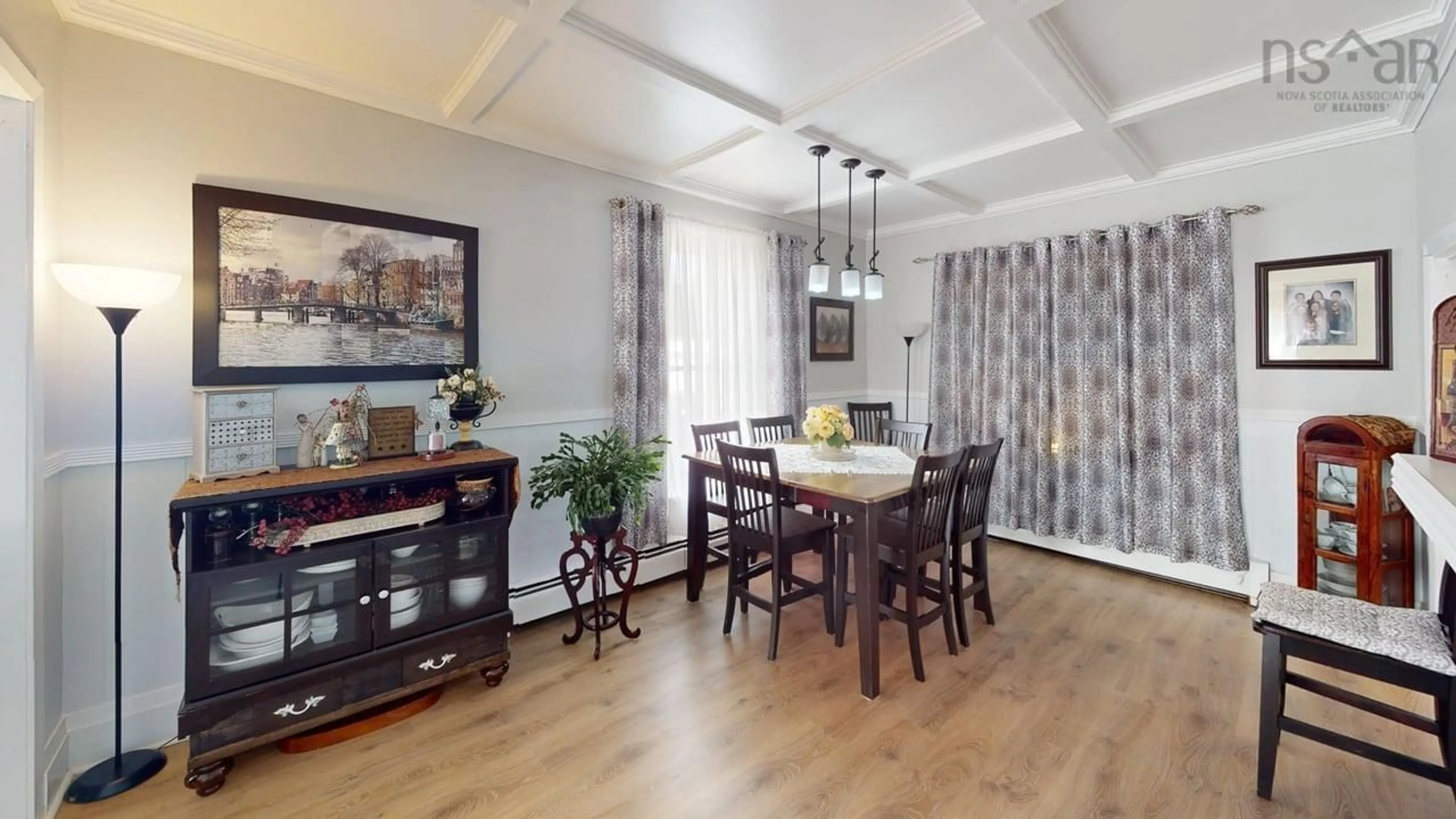 Dining room, wood/laminate floor for 526 Nelson St, New Glasgow Nova Scotia B2H 3C7
