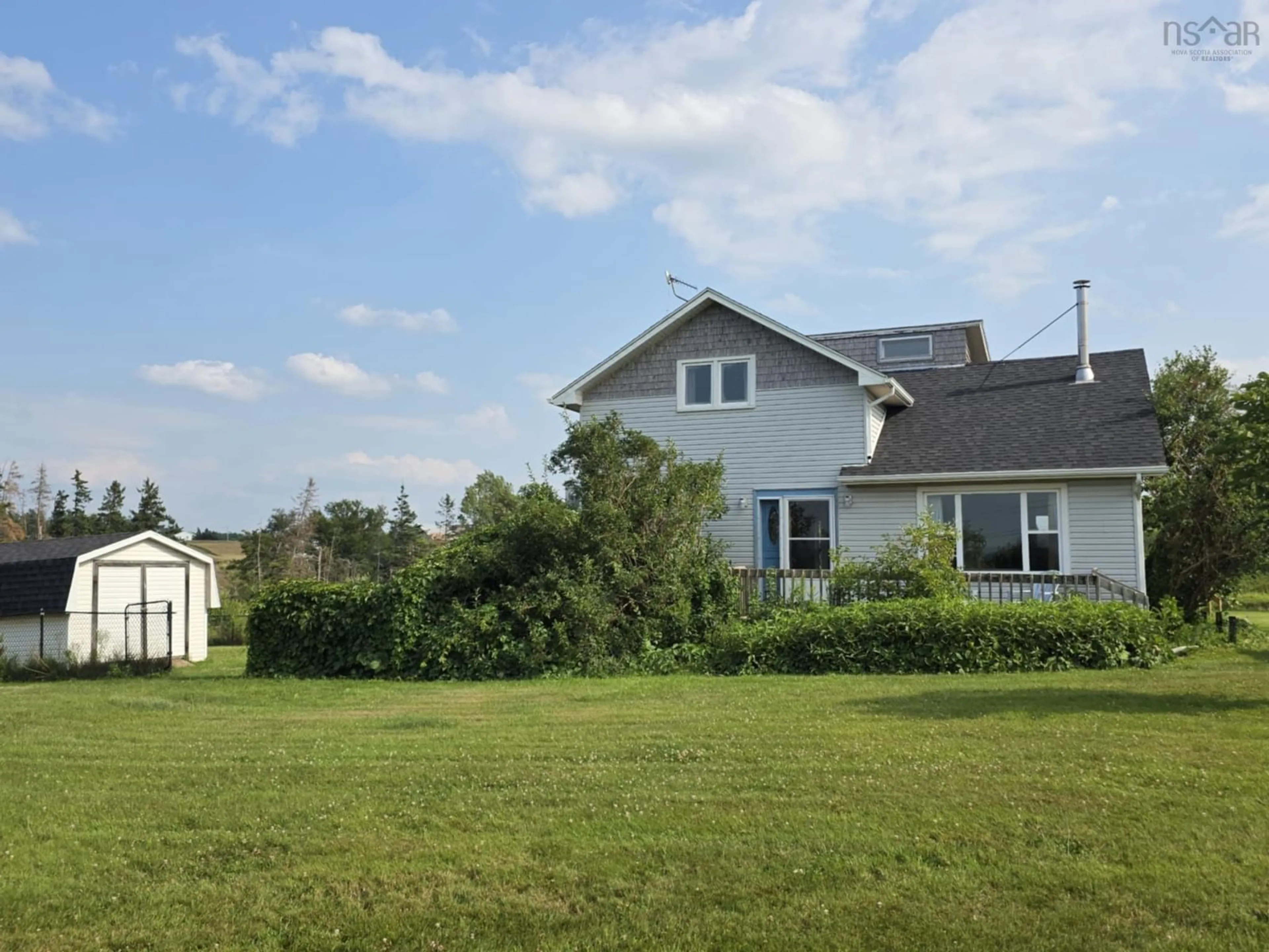 A pic from outside/outdoor area/front of a property/back of a property/a pic from drone, unknown for 70 Skinners Cove East Rd, Melville Nova Scotia B0K 1N0