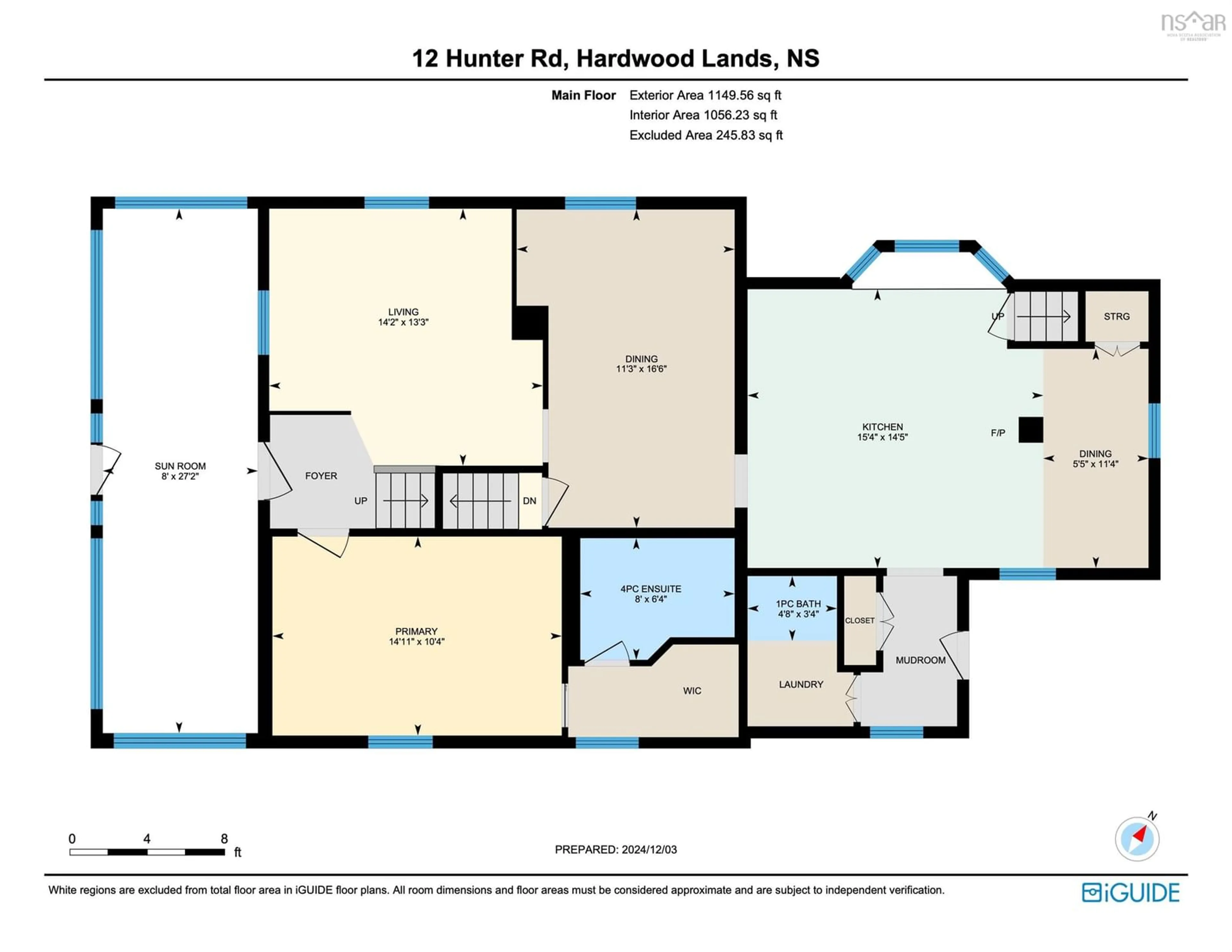 Floor plan for 12 Hunter Rd, Milford Nova Scotia B0N 1Y0
