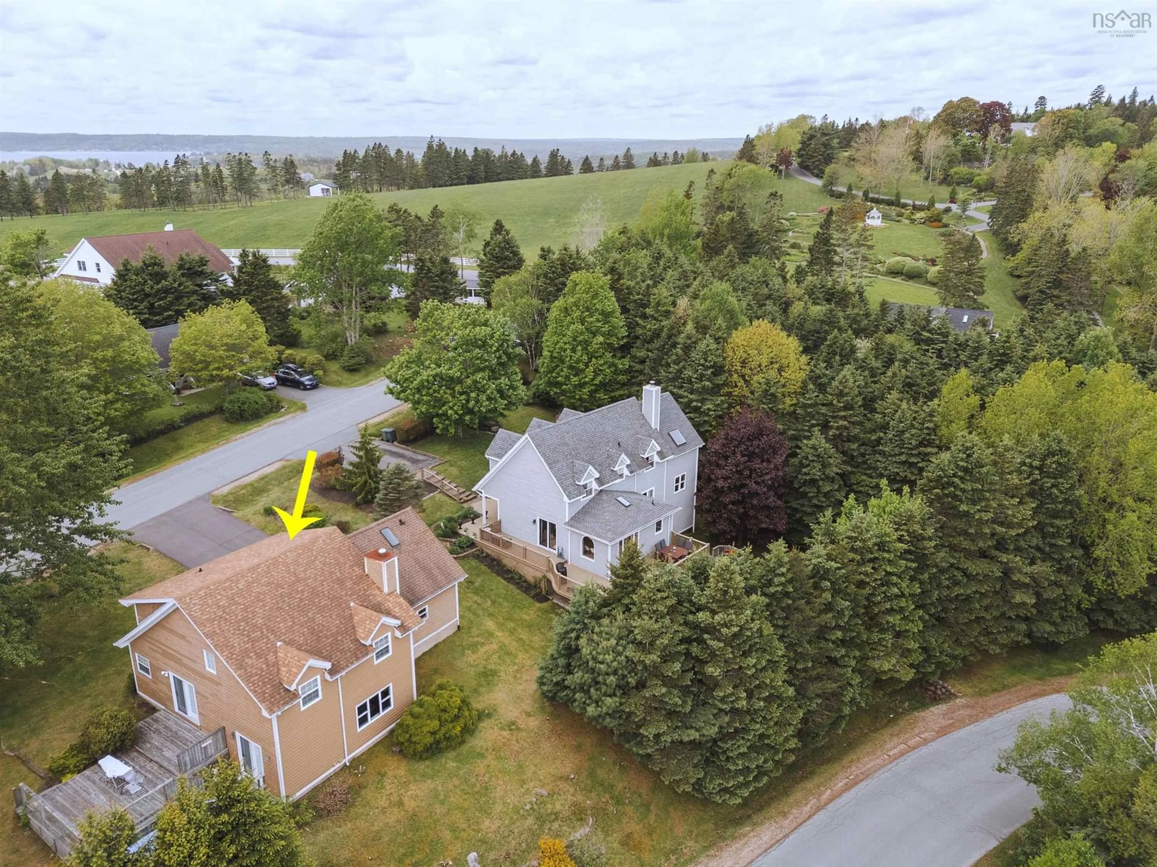 A pic from outside/outdoor area/front of a property/back of a property/a pic from drone, unknown for 6 Westwind Dr, Chester Nova Scotia B0J 1J0