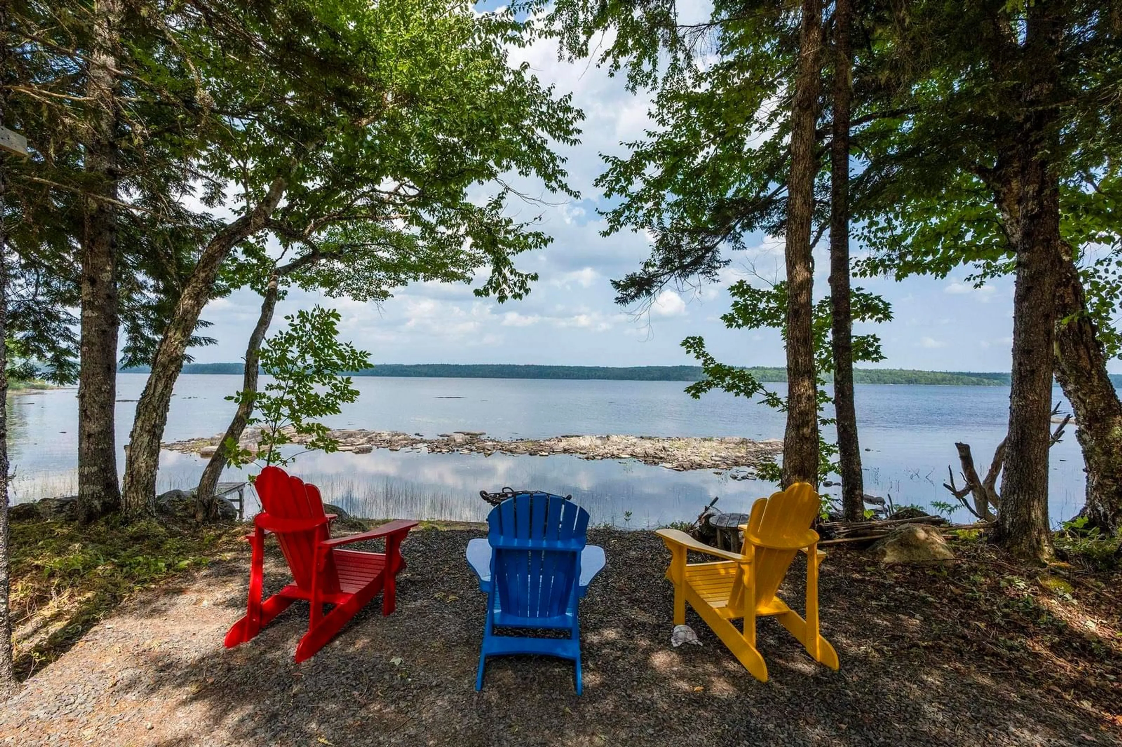 Patio, water/lake/river/ocean view for 945 High Landing Rd, Parkdale Nova Scotia B0R 1A0
