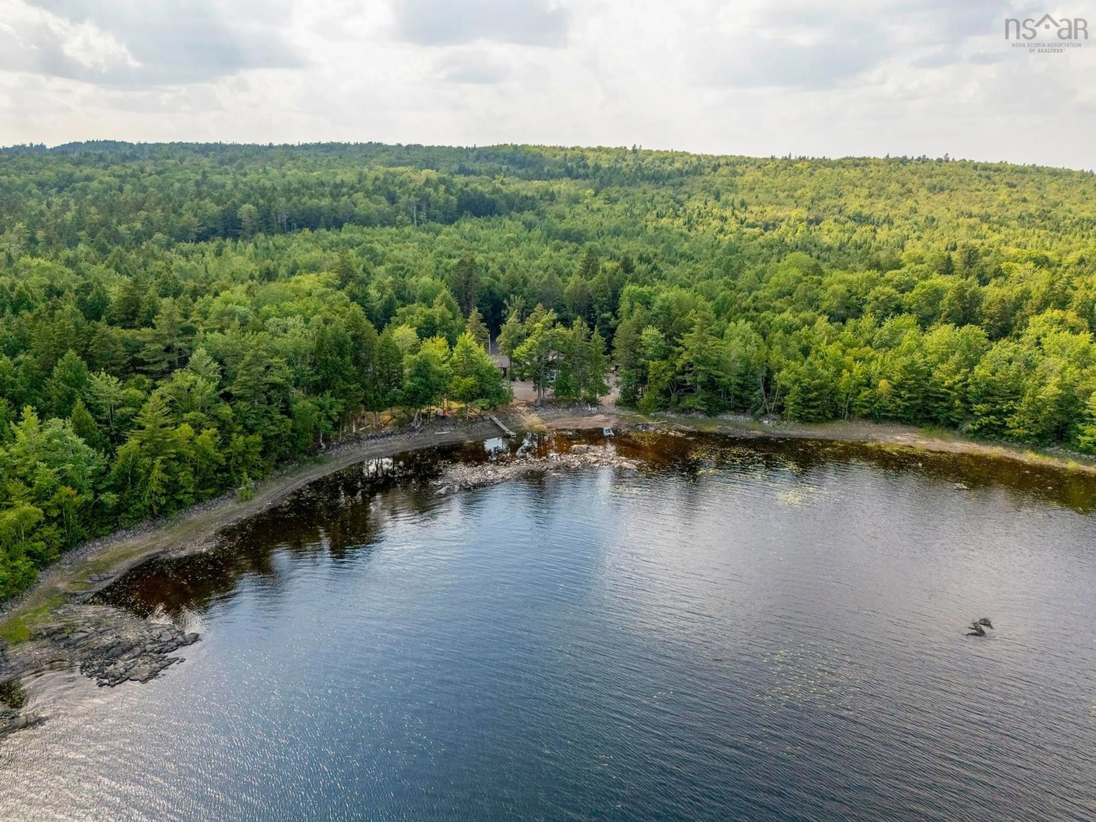 A pic from outside/outdoor area/front of a property/back of a property/a pic from drone, water/lake/river/ocean view for 945 High Landing Rd, Parkdale Nova Scotia B0R 1A0