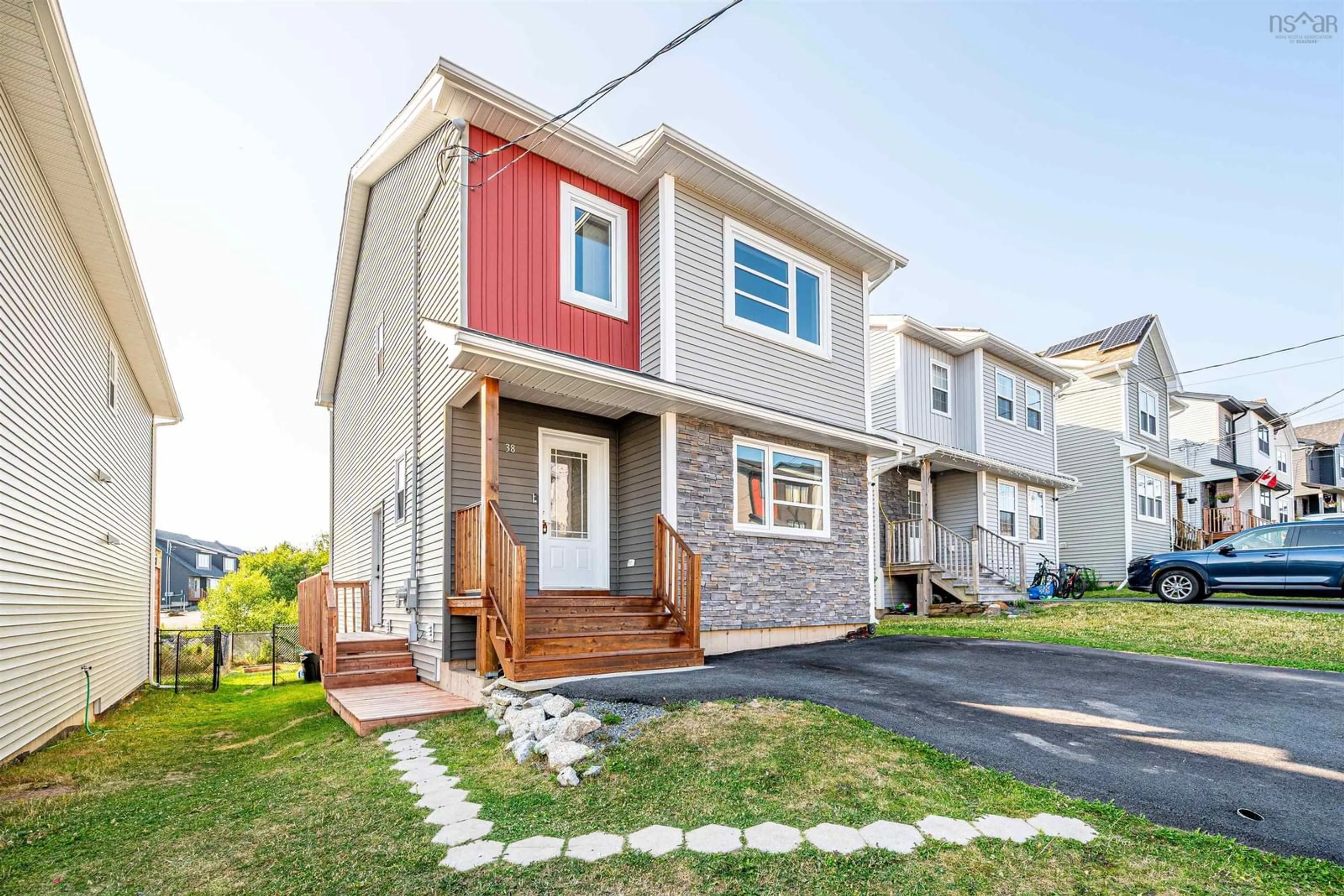 Home with vinyl exterior material, street for 38 Quartz Dr, Spryfield Nova Scotia B3P 0E4
