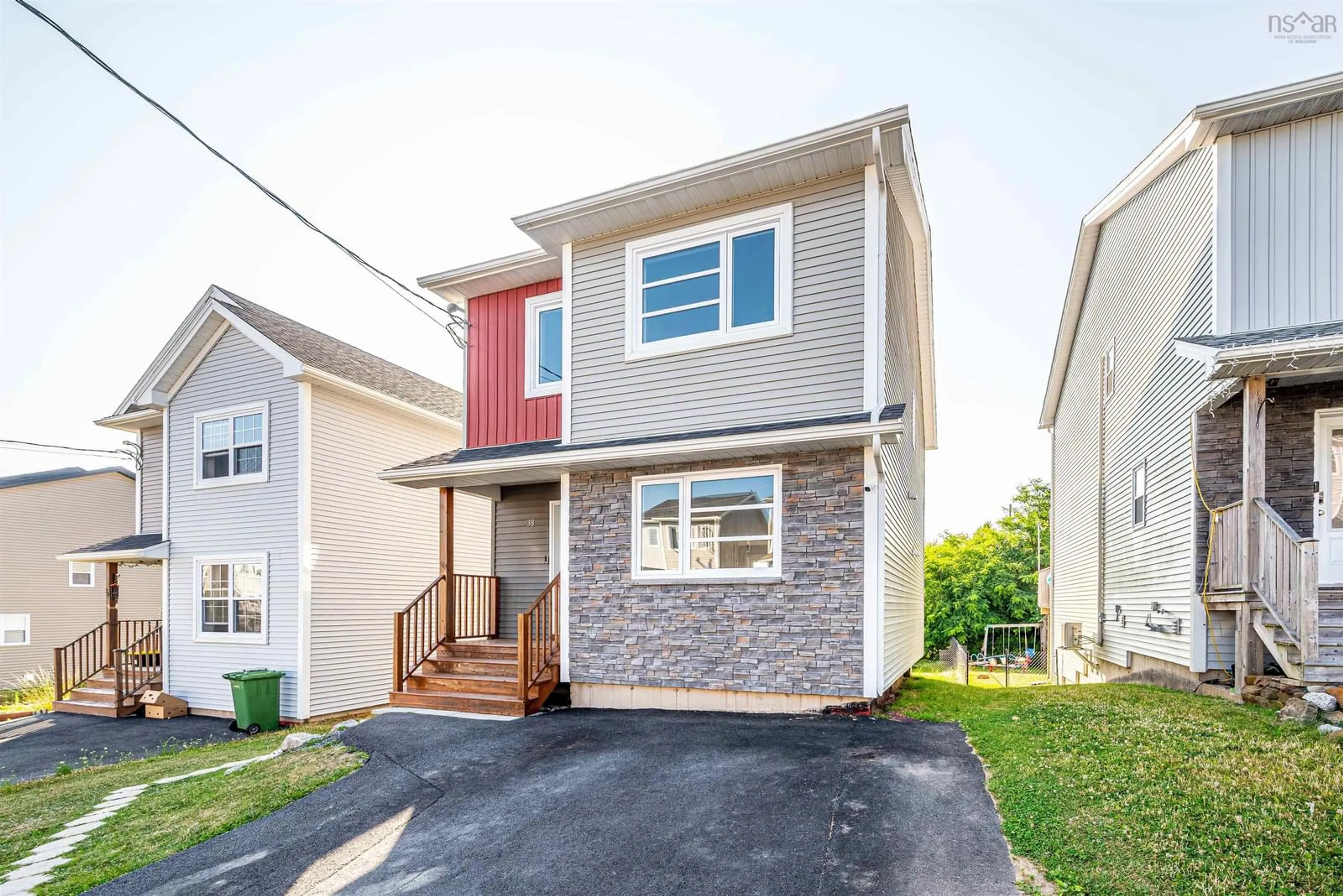 Home with vinyl exterior material, street for 38 Quartz Dr, Spryfield Nova Scotia B3P 0E4
