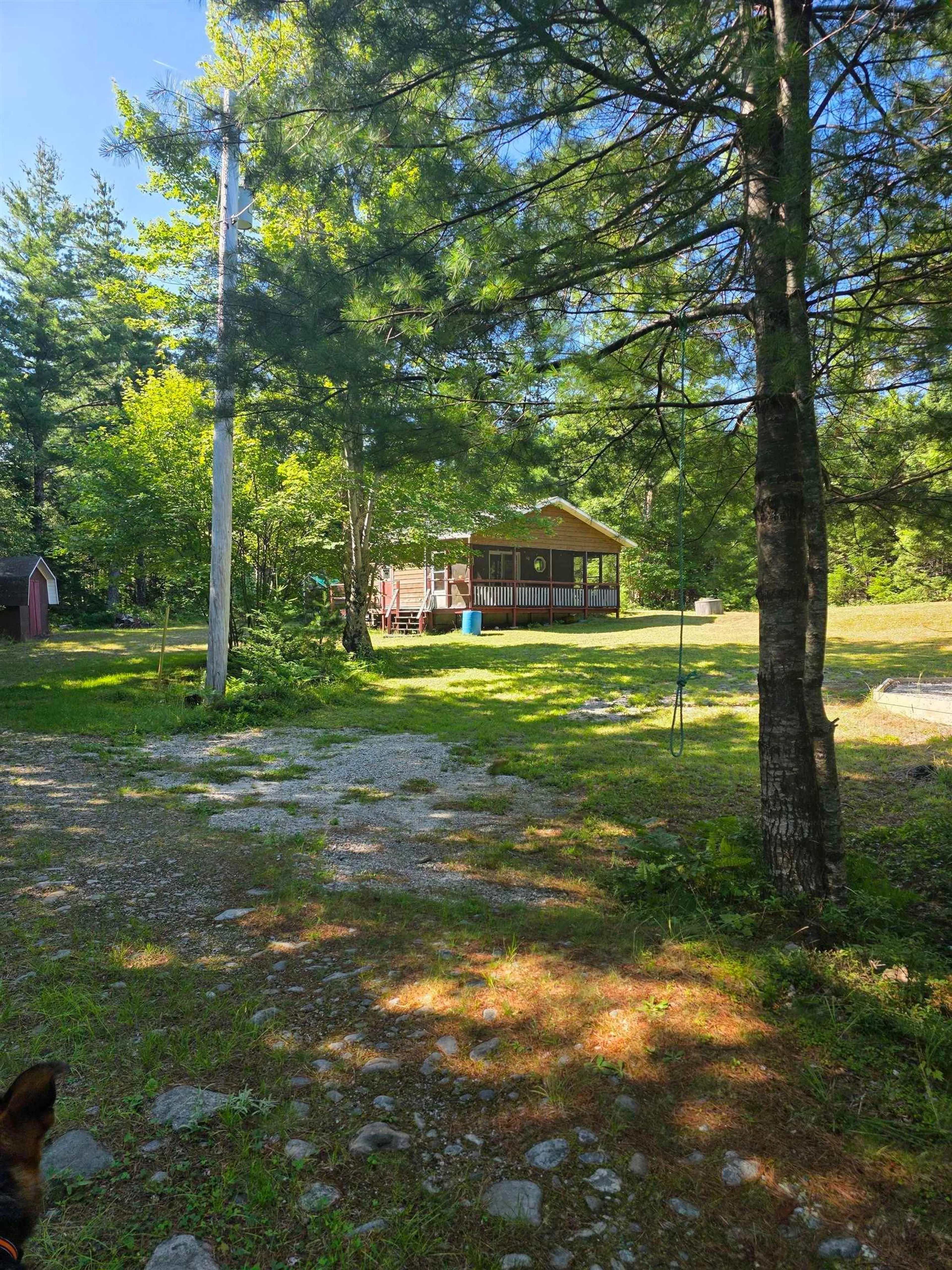 A pic from outside/outdoor area/front of a property/back of a property/a pic from drone, forest/trees view for 6946 Upper Clyde Rd, Upper Clyde Nova Scotia B0T 1W0