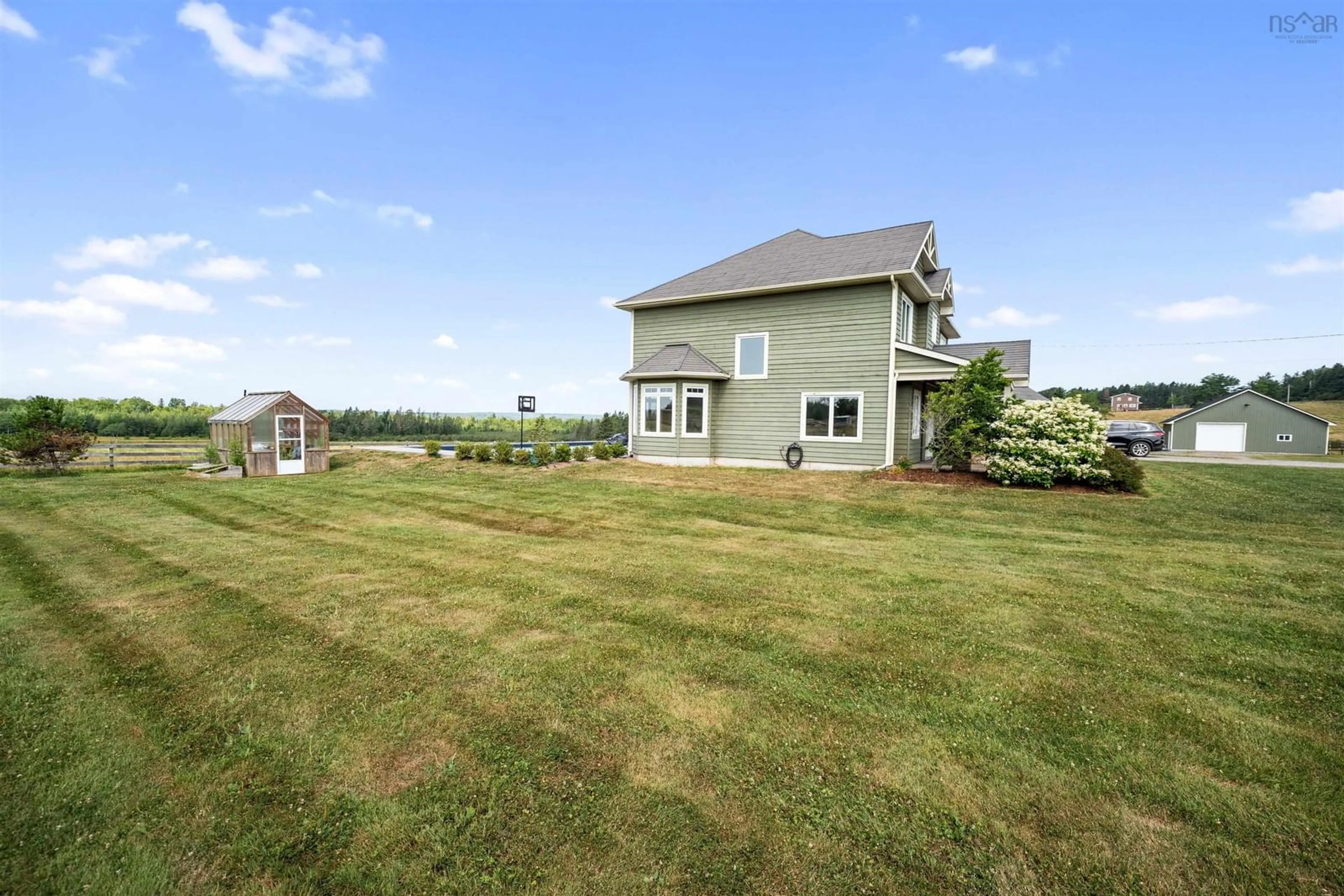 A pic from outside/outdoor area/front of a property/back of a property/a pic from drone, water/lake/river/ocean view for 581 Kennedy Rd, Hilden Nova Scotia B0N 1C0
