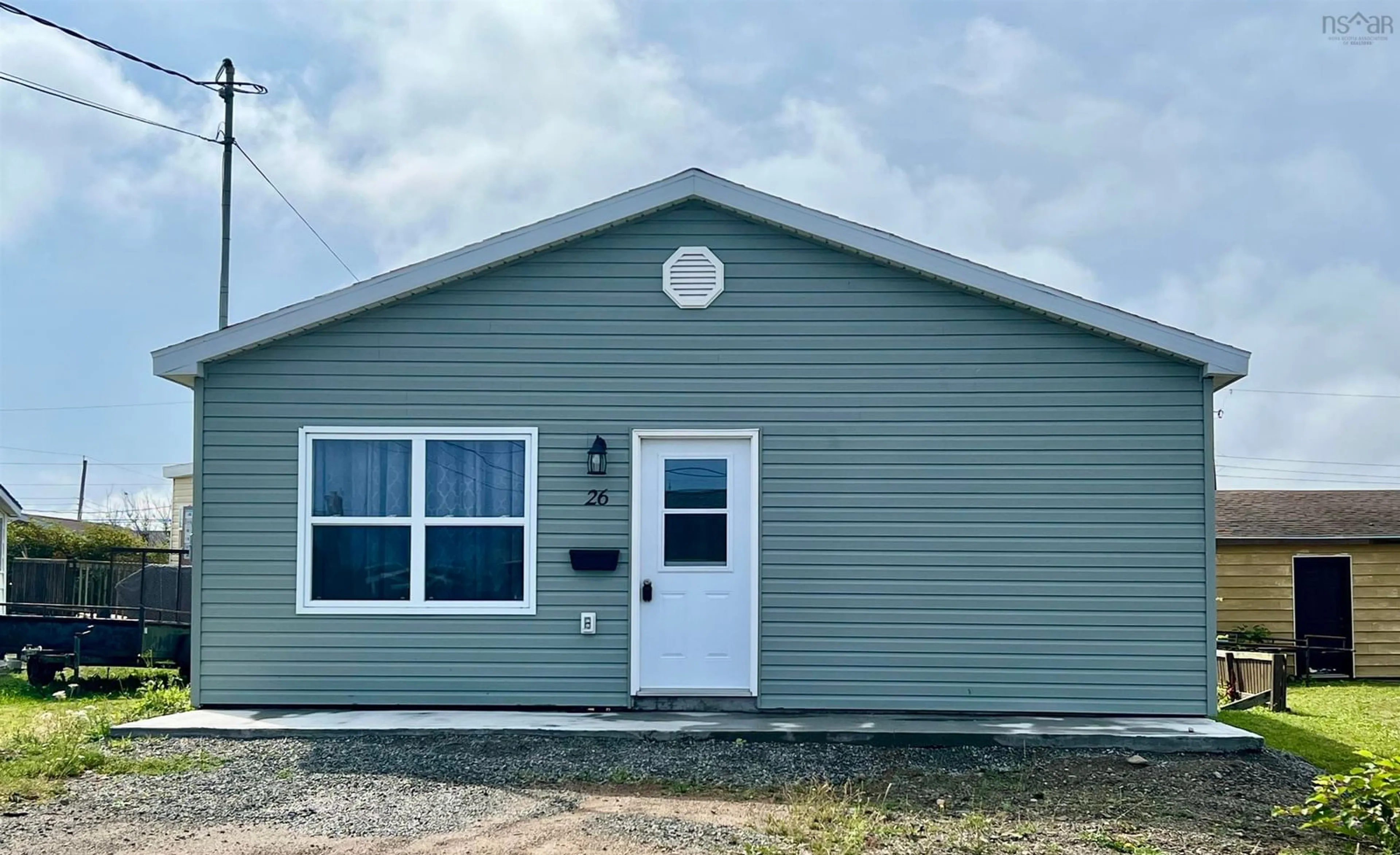 Home with vinyl exterior material, building for 26 Tenth St, Glace Bay Nova Scotia B1A 4L8