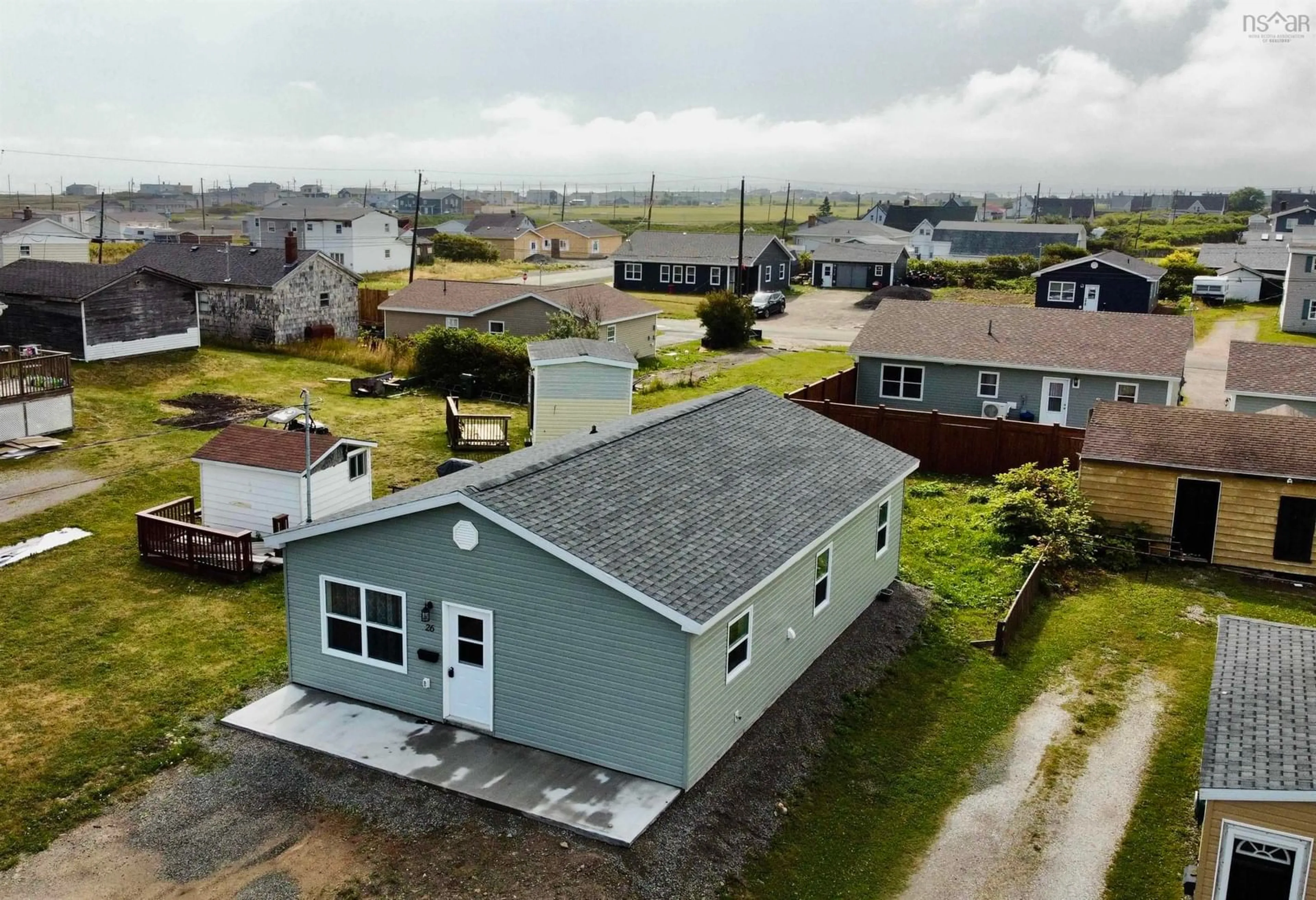 A pic from outside/outdoor area/front of a property/back of a property/a pic from drone, unknown for 26 Tenth St, Glace Bay Nova Scotia B1A 4L8