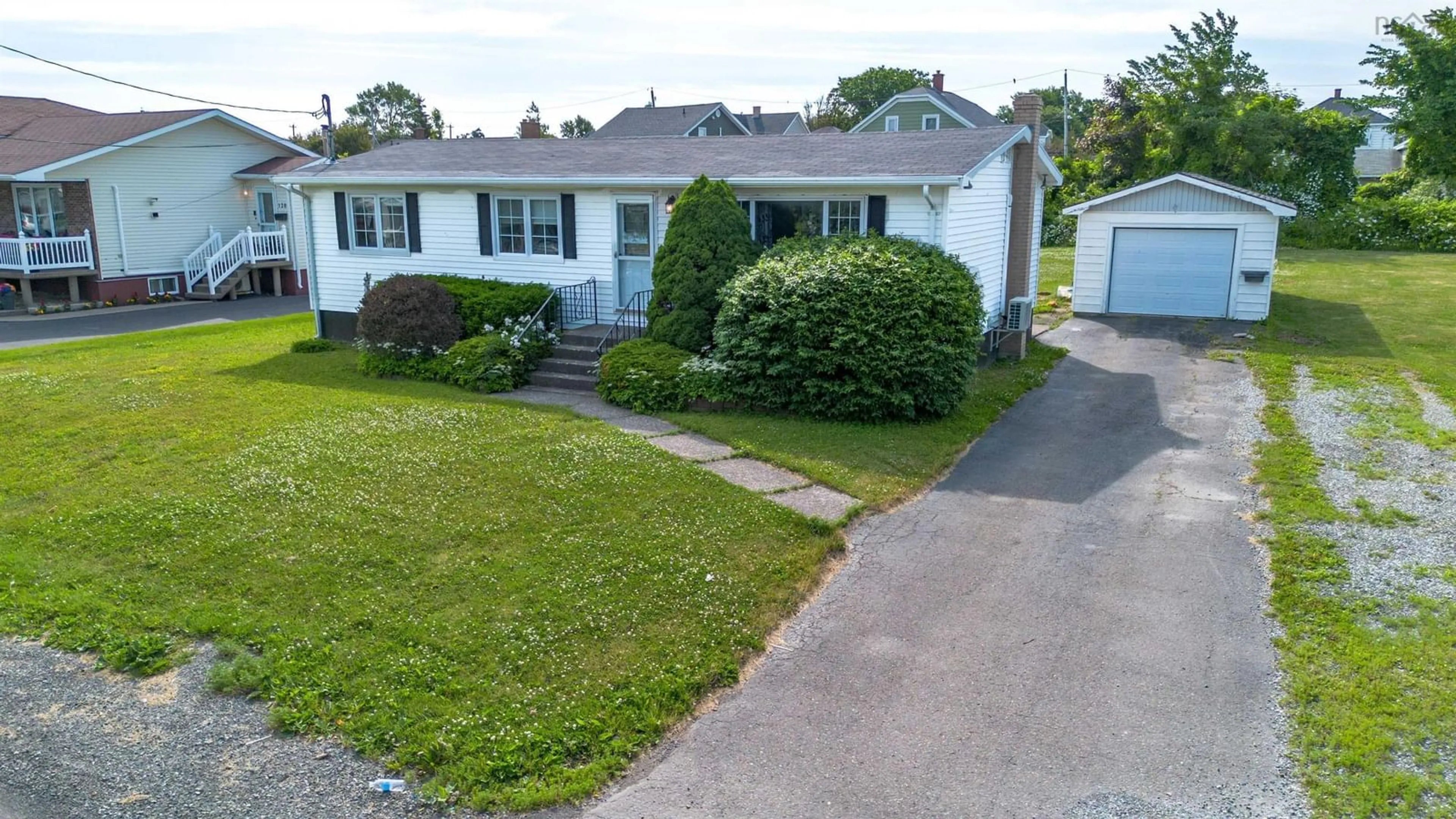 A pic from outside/outdoor area/front of a property/back of a property/a pic from drone, street for 116 Brookland St, Glace Bay Nova Scotia B1A 1B4