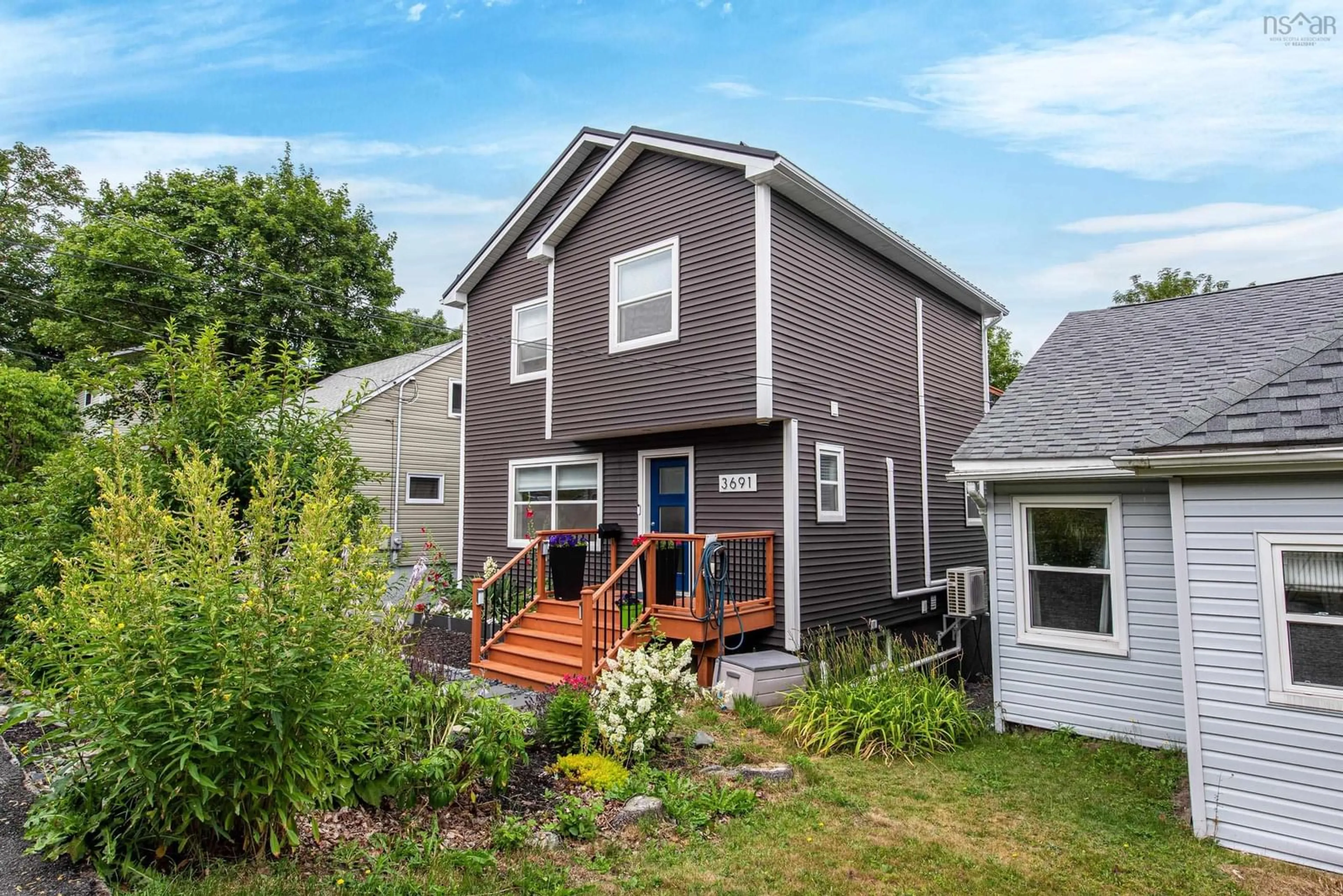 Home with vinyl exterior material, street for 3691 Lynch St, Halifax Nova Scotia B3K 3L3