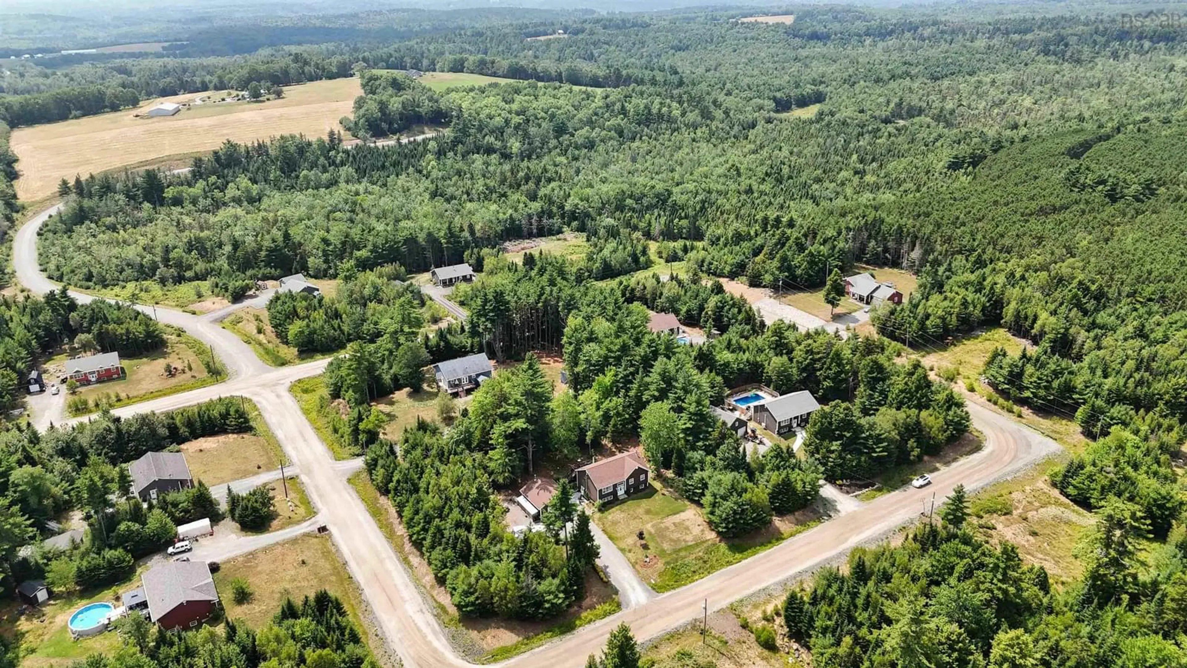 A pic from outside/outdoor area/front of a property/back of a property/a pic from drone, unknown for 11 Adam Ridge Lane, Pine Grove Nova Scotia B0J 1E0