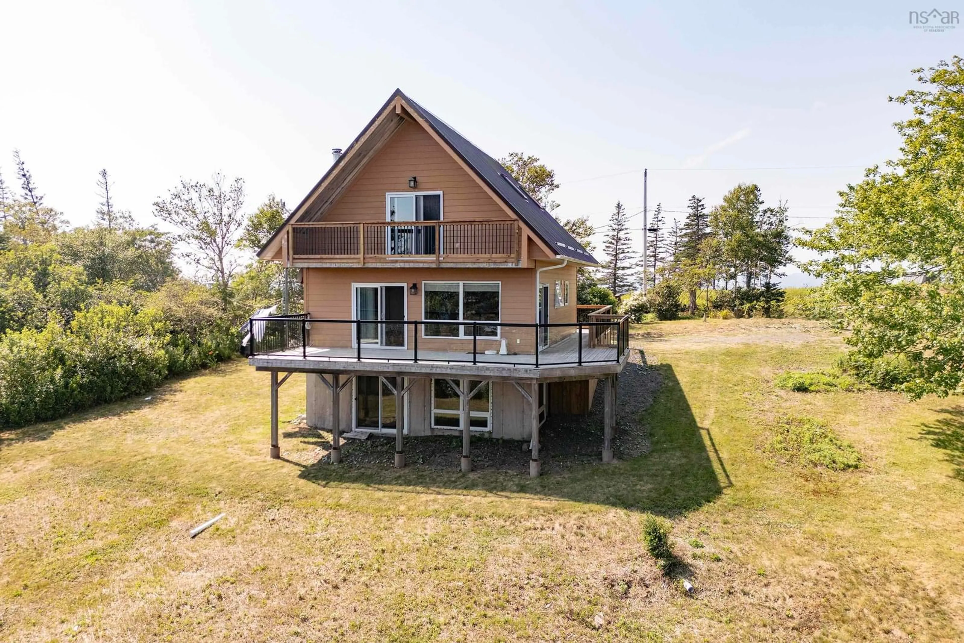 A pic from outside/outdoor area/front of a property/back of a property/a pic from drone, water/lake/river/ocean view for 34 Ridgeview Lane, Greenhill Nova Scotia B0M 1S0