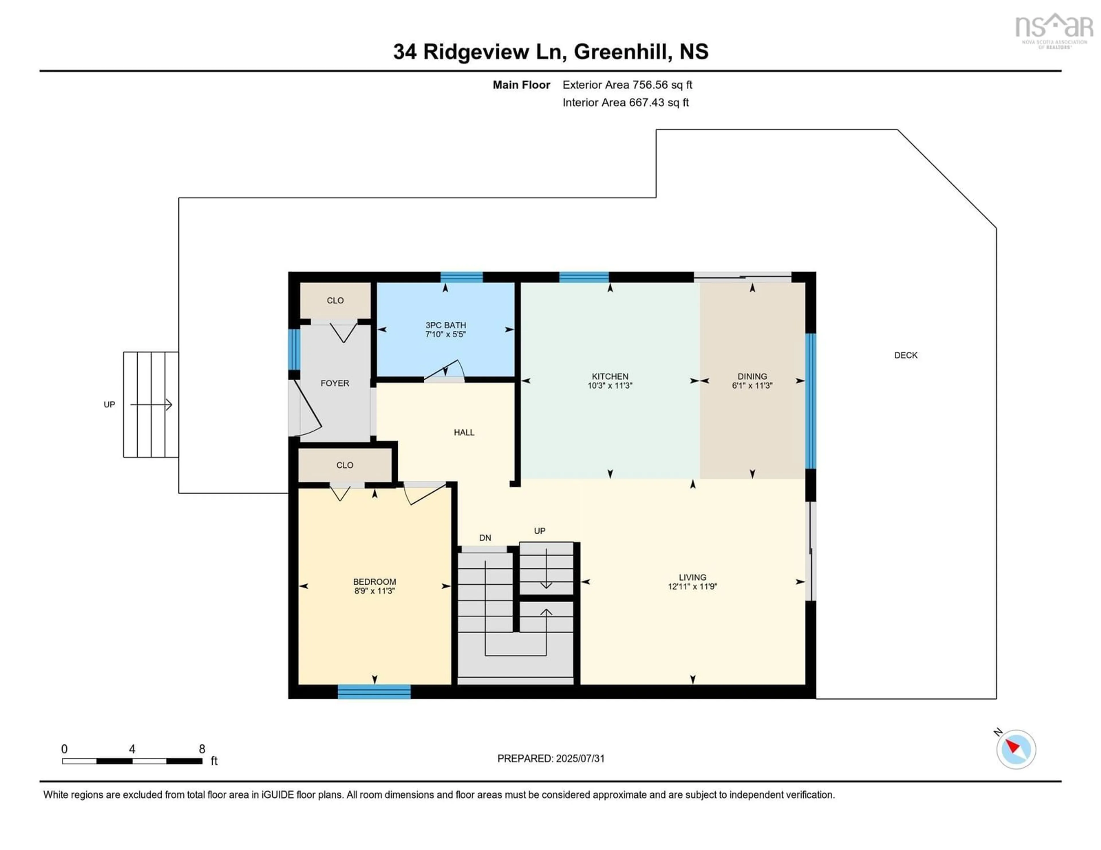 Floor plan for 34 Ridgeview Lane, Greenhill Nova Scotia B0M 1S0