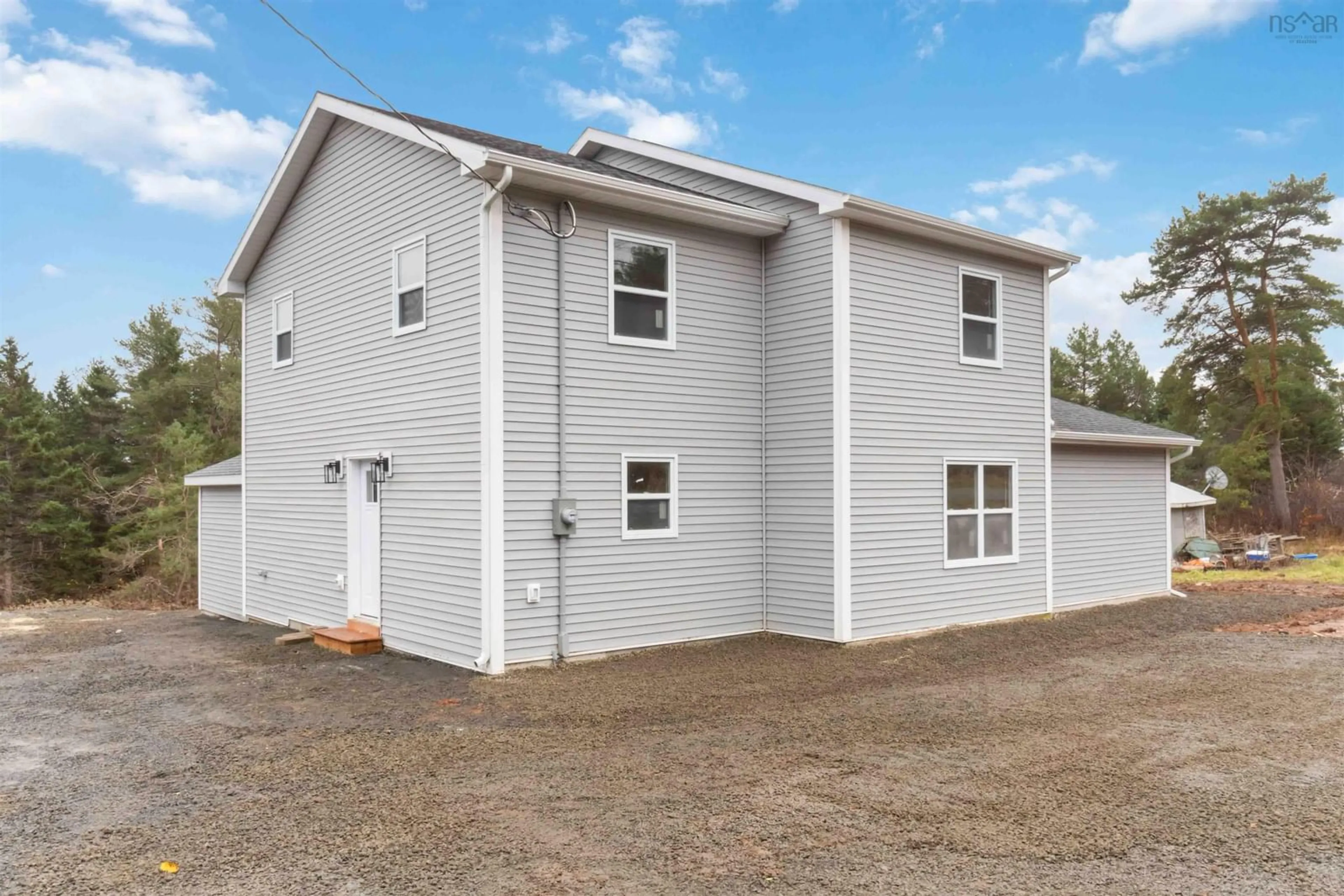 Home with vinyl exterior material, building for 1880 Clarence Rd, Clarence Nova Scotia B0S 1C0